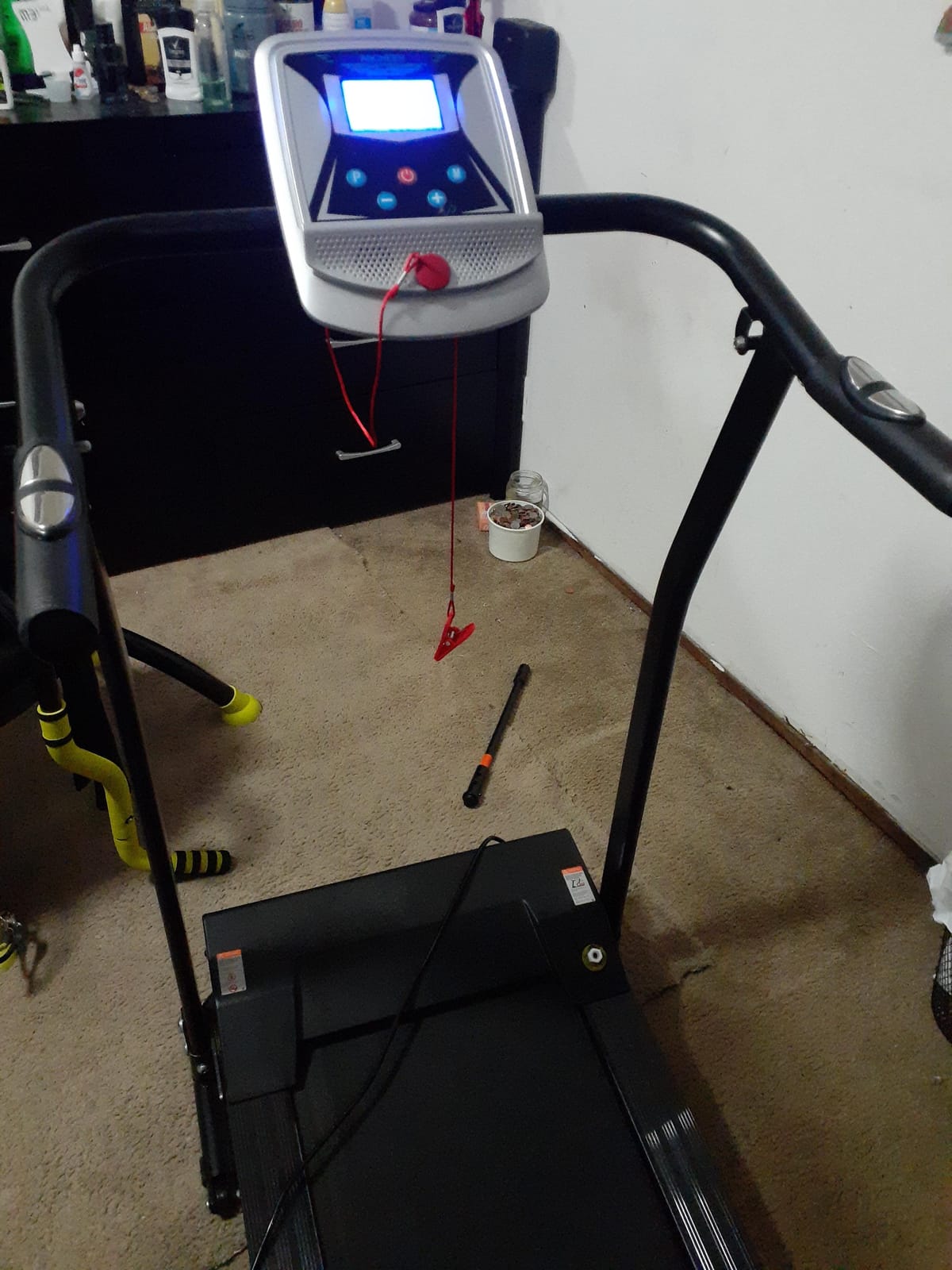 ANCHEER Walking Pad Treadmill with Desk, 3.5HP Foldable Treadmill with 15% Incline & Handle Bar, Ultra-Quiet, 450LBS Capacity, 2s Quick Folding, Compact Treadmills for Home Office customer photo 2