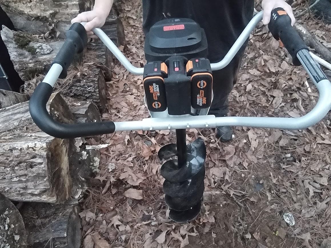 WORX Nitro 40V Brushless Cordless Earth Auger, Electric Post Hole Digger for Fence Posts with Drill Bit 8'', for Garden & Plant, Equivalent to a 45 CC Gas-Auger, Battery and Charger Included, WG865 customer photo 2