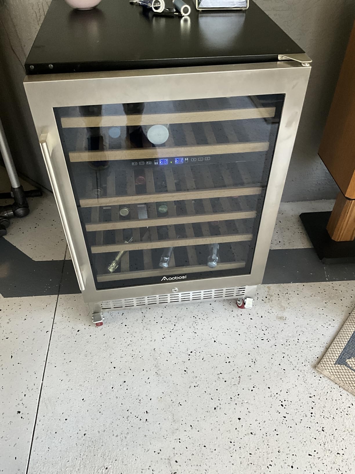 EUHOMY 24 Inch Wine Cooler Refrigerator 54 Bottle - Dual Zone, Built-in or Freestanding Wine Fridge with Glass Door, Wine Refrigerator for Home Bar Kitchen | Compressor Cooling, Adjustable Shelves, Digital Temperature Control customer photo 2