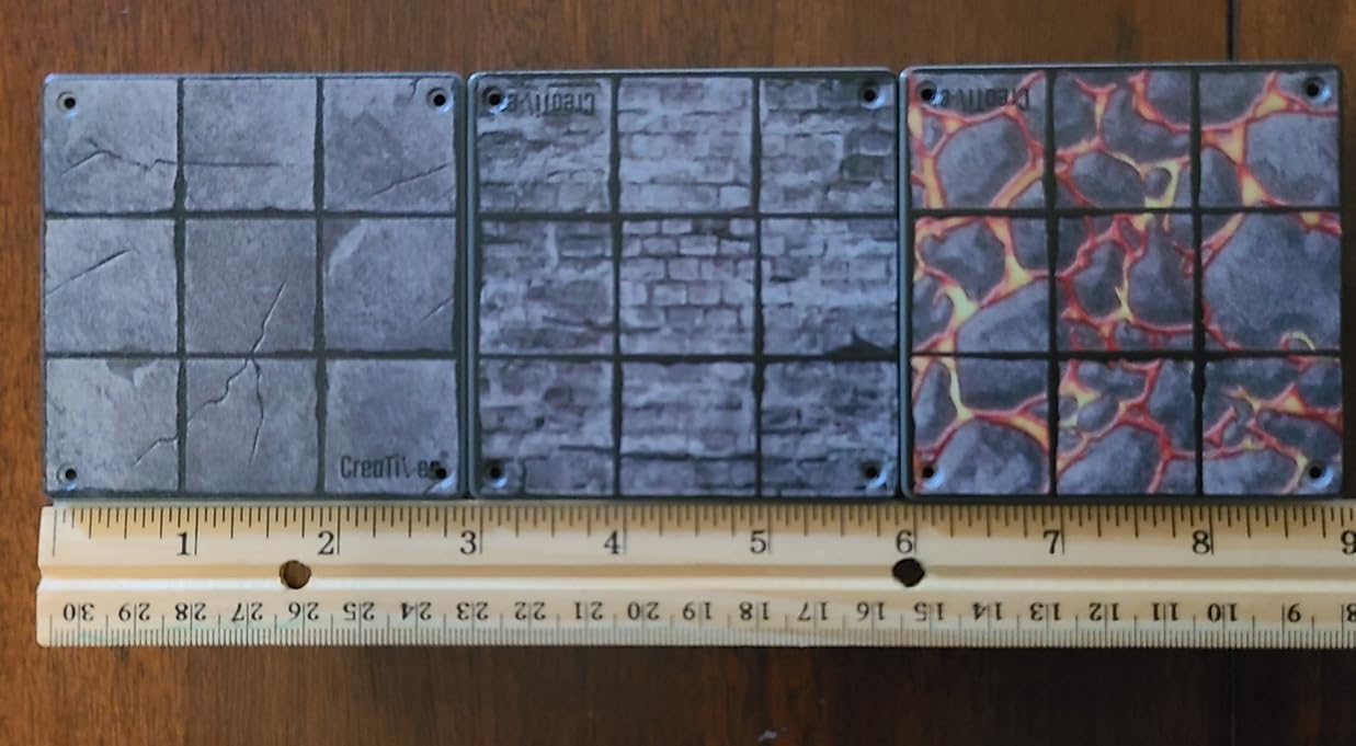 Dungeon Forge Magnetic Battle Tiles - 32 Snap-Together Terrain Pieces for Tabletop RPGs - Create Custom Maps for Dungeons, Castles, & Fantasy Adventures customer photo 2