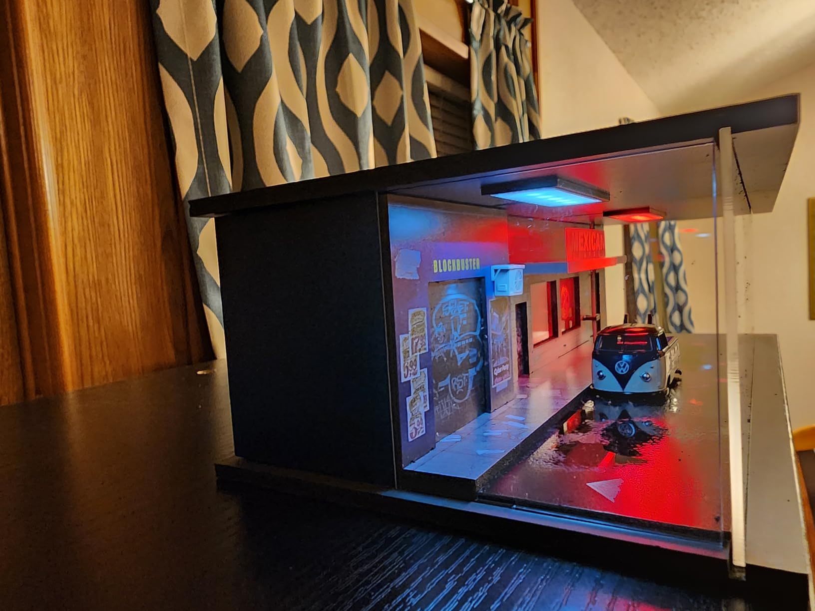 1/64 Neon Style LED Diorama Display Case for Model Car & Figures | Compatible with Hot Wheels Matchbox Mini GT Diecast Cars, for Model Car & Figures Display and Storage (Vehicles Not Included) customer photo 1