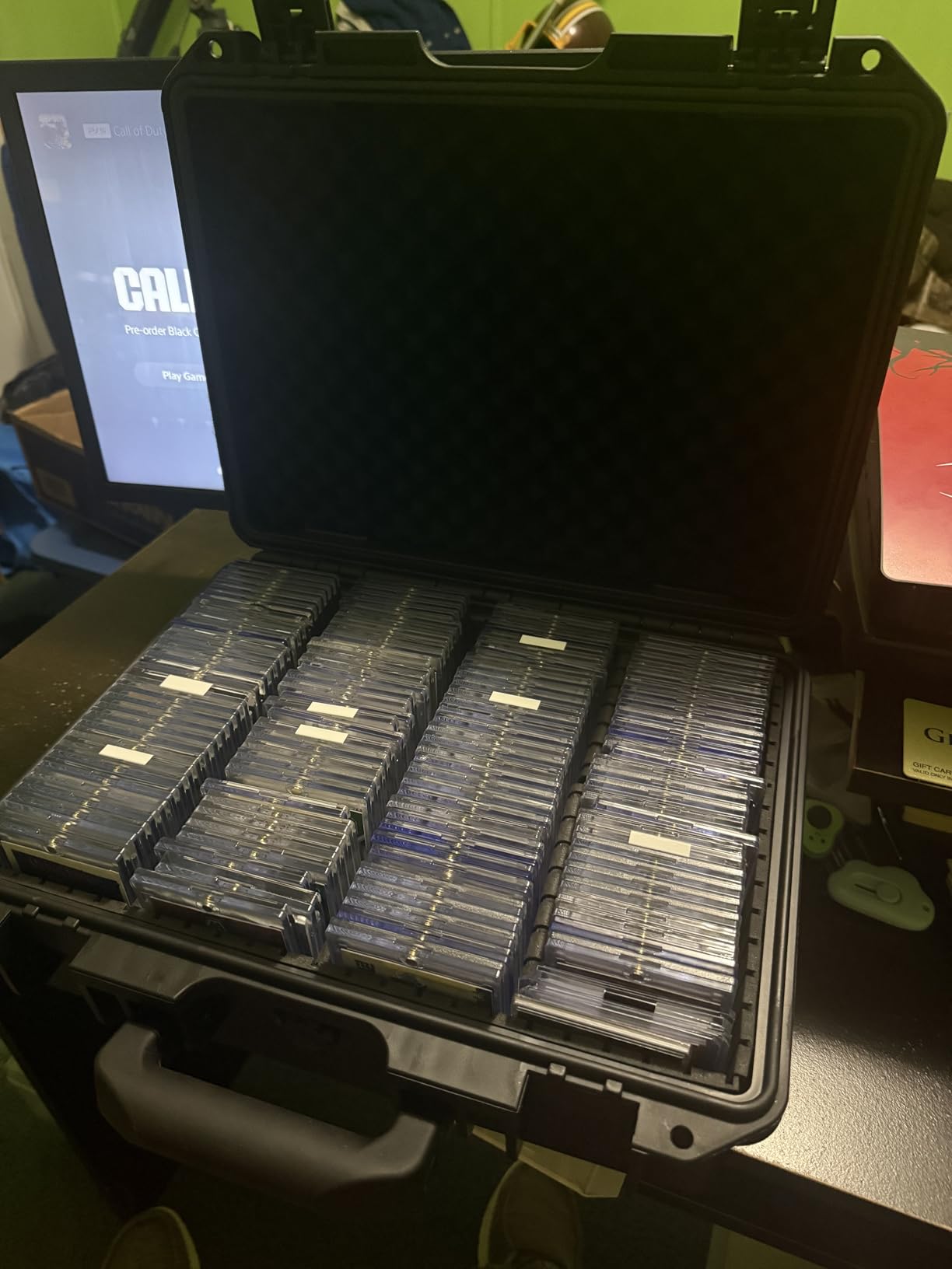 Card Cases for Sports Trading Graded Cards Holder Storage Organizer Box | Waterproof Hard Case Organizer for Baseball Slab PSA BCW MTG TCG Zion Top Loader Rigid Magnetic Card Sleeve with Adj-Dividers customer photo 1