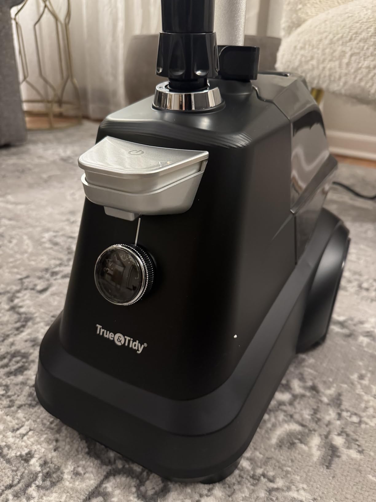 True & Tidy Auto-Off Safety Heavy-Duty Industrial 1800W Garment Steamer with XL 3L Tank, 90+ Min Continuous Steam, Low Water Sensor, 3 Steam Settings, Step-On/Off Control, Wheels for Easy Movement customer photo 2