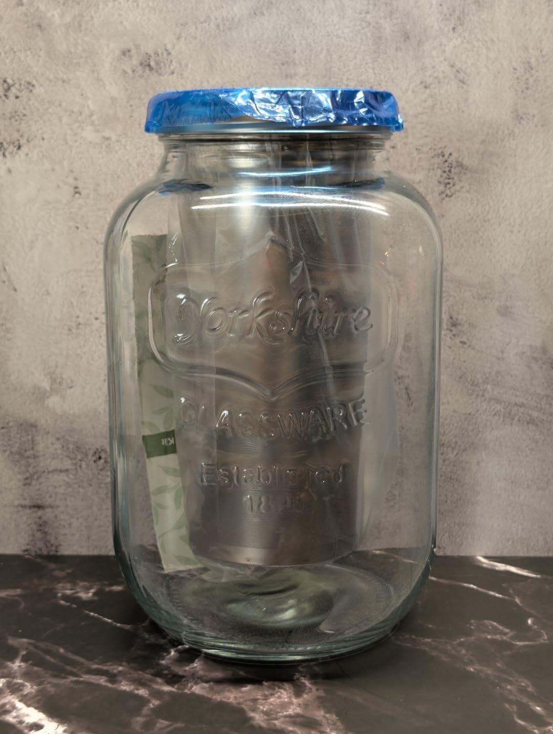 1 Gallon Kombucha Starter Kit, Glass Kombucha Jar with Spigot and Stainless Steel Mesh Filter Fermentation Kit for Home Brewed Kombucha Bottles, Includes Test Strips, Measuring Cups, Cloth Top | 1 Gal kombucha kit for home fermented tea. Spigot, filter & tools simplify DIY brew, ideal gift for kombucha lovers customer photo 2