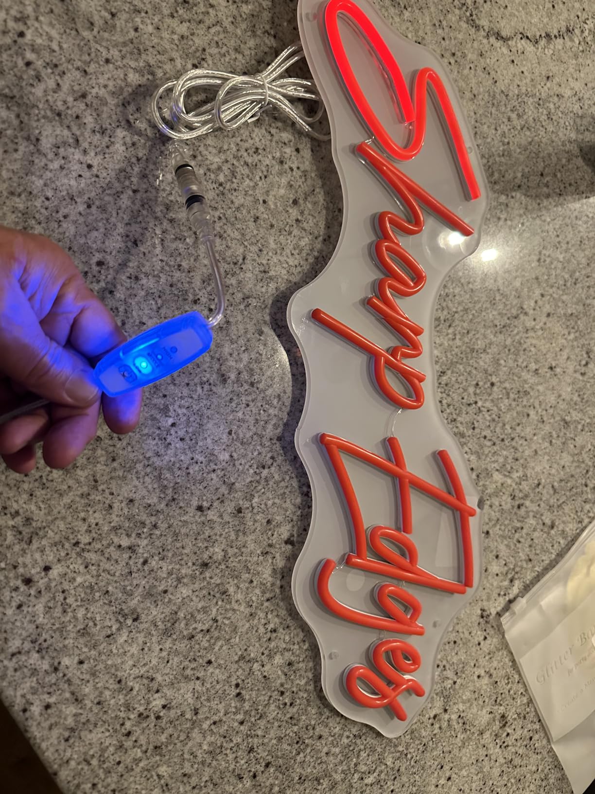 Custom Neon Sign, RGB Rainbow Color Changing Customizable Neon Light | Color Changing Neon Light, Personalized Colorful LED Signs for Wall Decor, Bedroom Shops Wedding Birthday Party - Nice Gifts customer photo 2