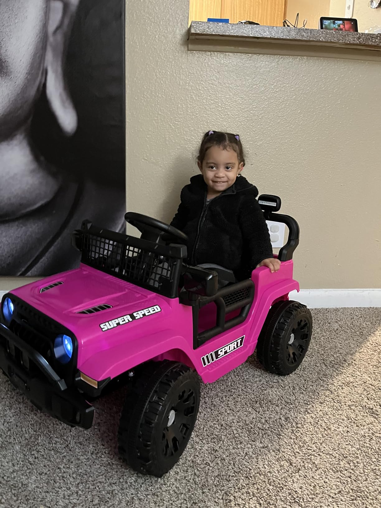 12V Ride on Toys for Kids with Parent Remote Control, Black customer photo 1