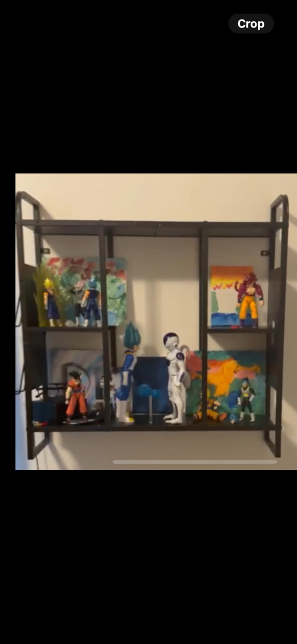 MAHANCRIS 3-Tier Gaming Floating Shelves with LED Lights | 28.5