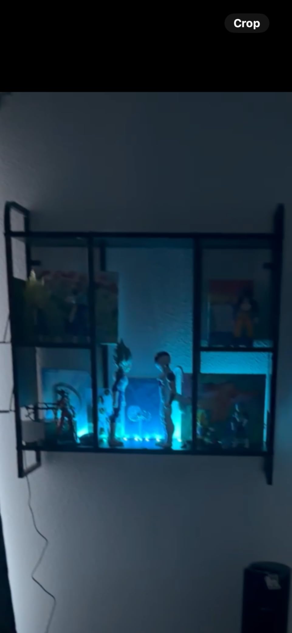 MAHANCRIS 3-Tier Gaming Floating Shelves with LED Lights | 28.5