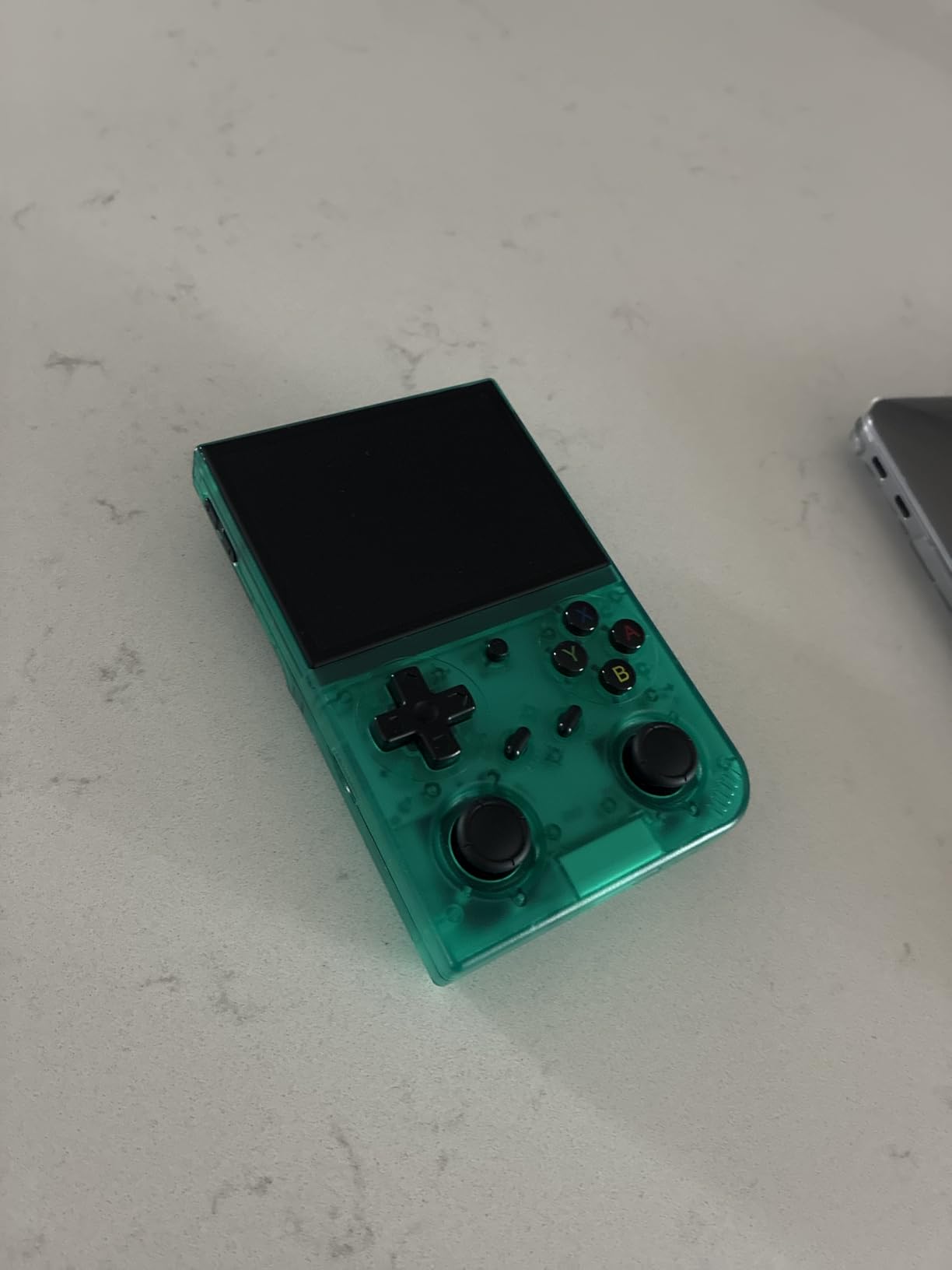 GiipGoop RG35XX Pro Handheld Game Consoles RG35XXPro Retro Gaming Console with 64GB Card 4353 Games Video Game Console Pocket Arcade Support 30+ Simulators WiFi Bluetooth HD Output Transparent Teal customer photo 1