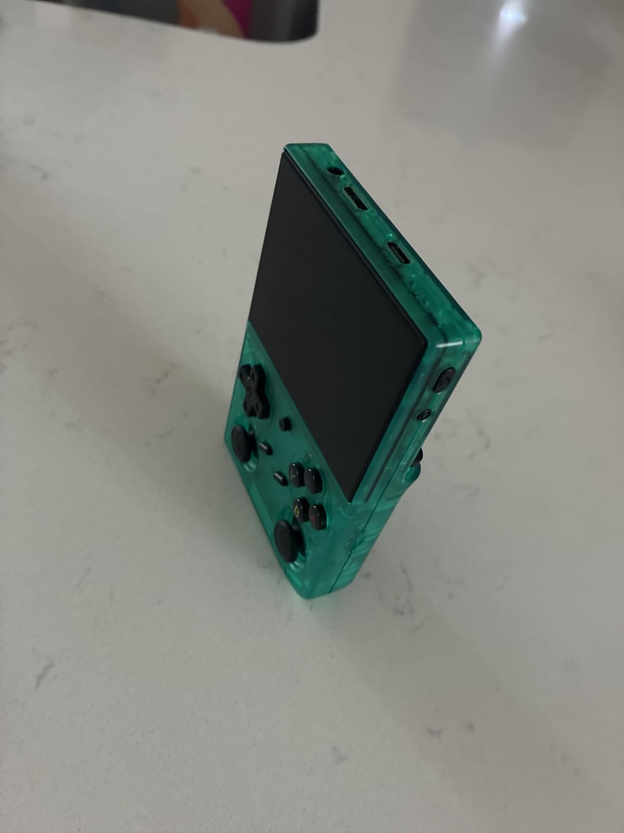 GiipGoop RG35XX Pro Handheld Game Consoles RG35XXPro Retro Gaming Console with 64GB Card 4353 Games Video Game Console Pocket Arcade Support 30+ Simulators WiFi Bluetooth HD Output Transparent Teal customer photo 2