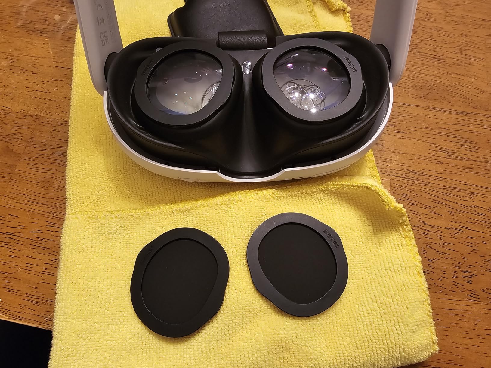 Blue Light Blocking Glasses for Meta Quest 3 with Anti Fog Wipe, Lens Protector Kit for Oculus Quest 3, VR Glasses Spacer Accessories Anti-Scratch Ring for Meta Quest 3 (Not for Oculus Quest 3S) customer photo 2