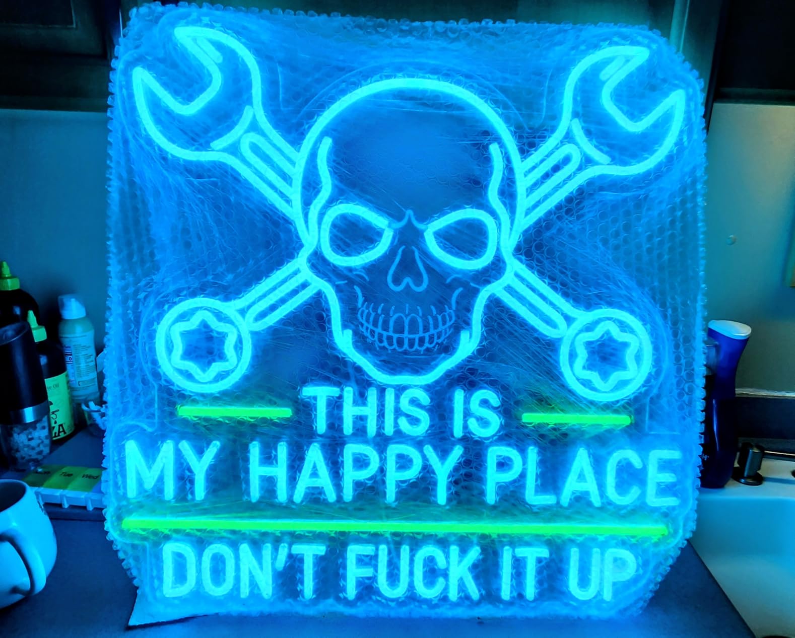 Wakklia Custom Logo Neon Sign, UV Printed Store Neon Sign Customizable Large, Custom LED Logo Sign, Images Print Customized for Store Office Business Beauty Salon Shop Clubs Bands customer photo 2