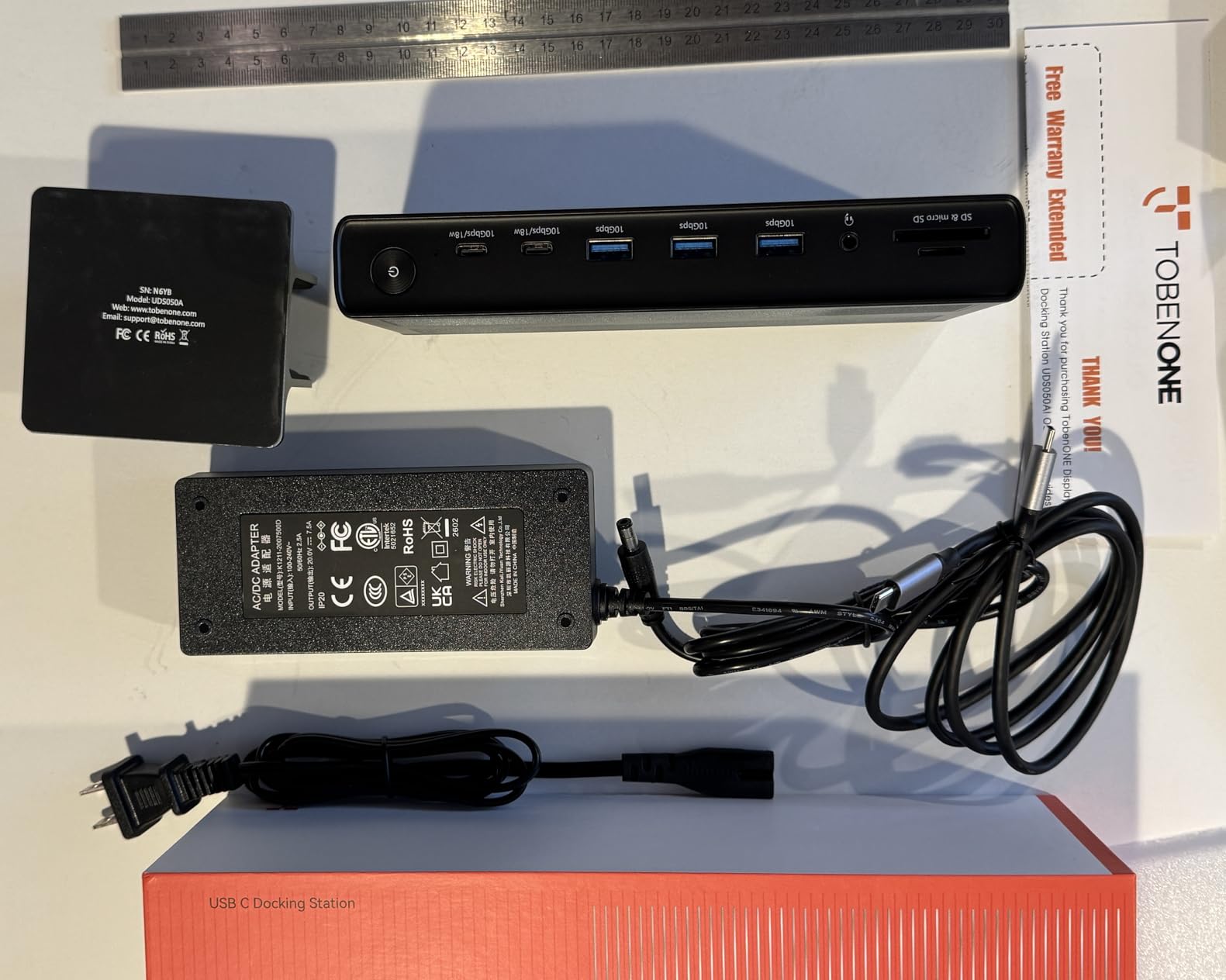 TobenONE DisplayLink Docking Station 4 Monitor 20-in-1 Quad 4K@60Hz Display | 4HDMI+4DP, 150W Power Supply, Thunderbolt 5/4/3 & USB-C Compatible, Windows, Chrome, MacBook, 6 USB, Ethernet, SD/Micro SD customer photo 2