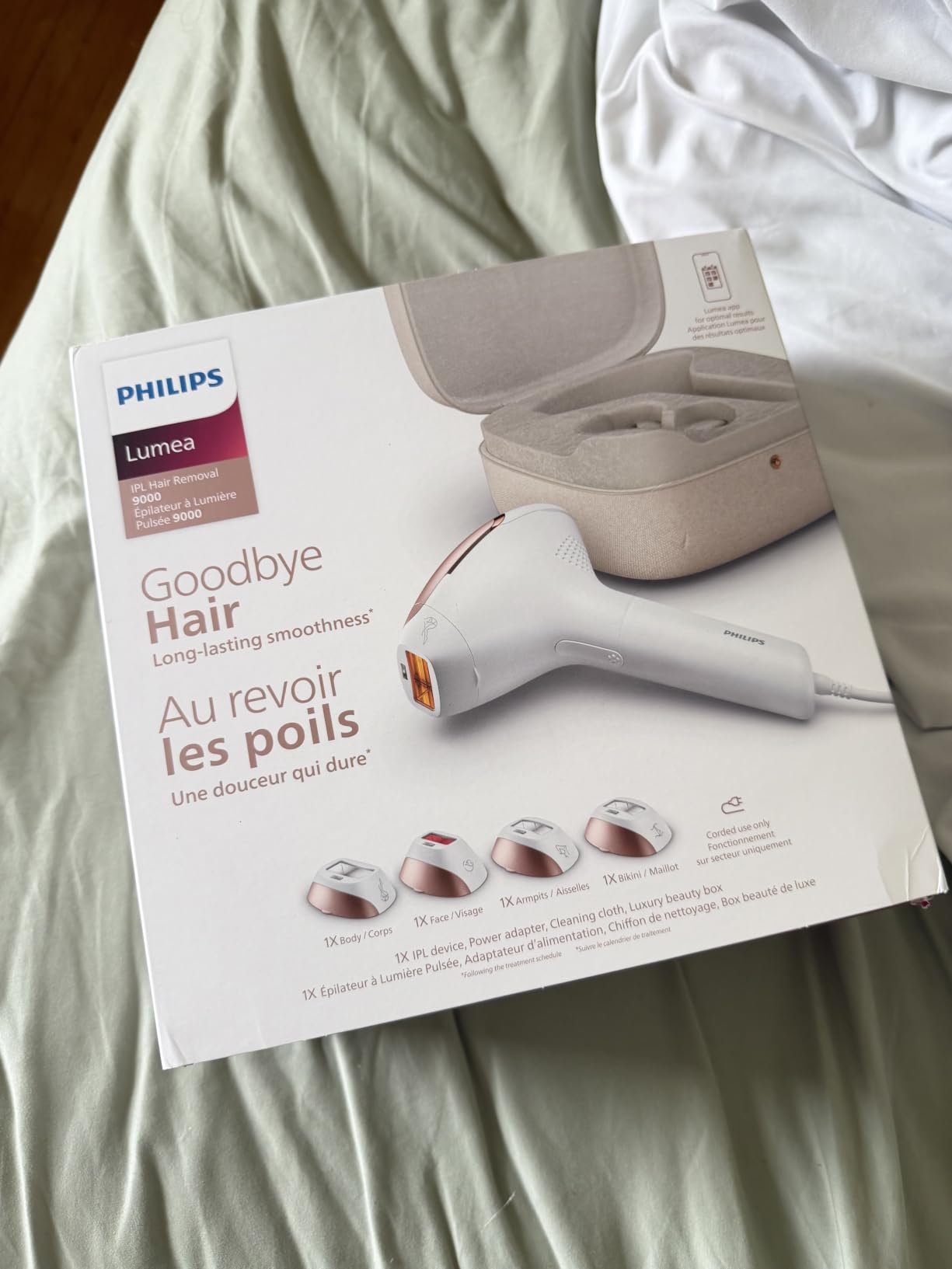Philips Lumea IPL - Salon-Like Laser Hair Removal for Women, Permanent Hair Reduction Device At Home for Face & Body - Safe & Painless for Face, Bikini, Body, 5 Settings & Skin Sensors, BRI984/03 customer photo 2