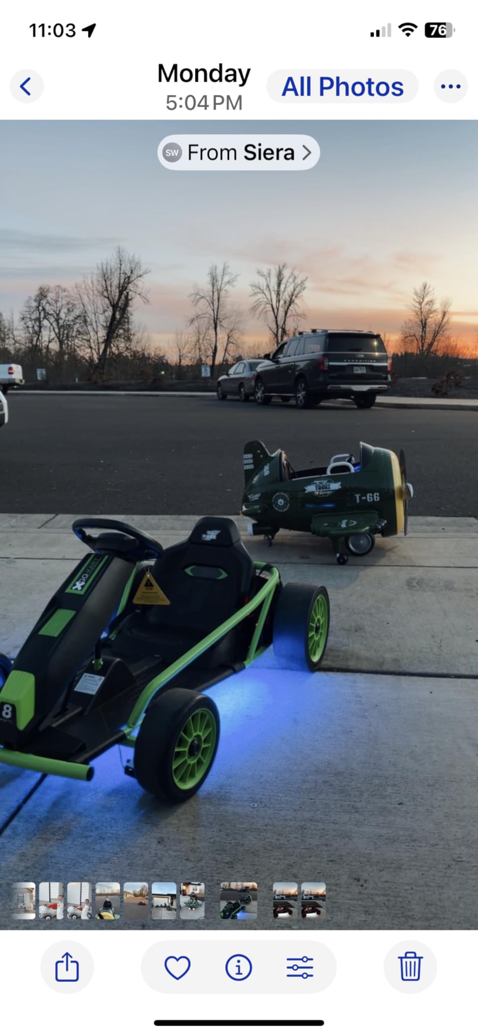 24V Go Kart for Kids 8-15 Years,300W*2 Motors,9Ah Battery 8.1MPH Fast Speed | High Speed Drifting Circling Car with Extra Powerful Motors, Music, Horn, Max Load 155lbs Outdoor Ride On Toy for Teens,White customer photo 1
