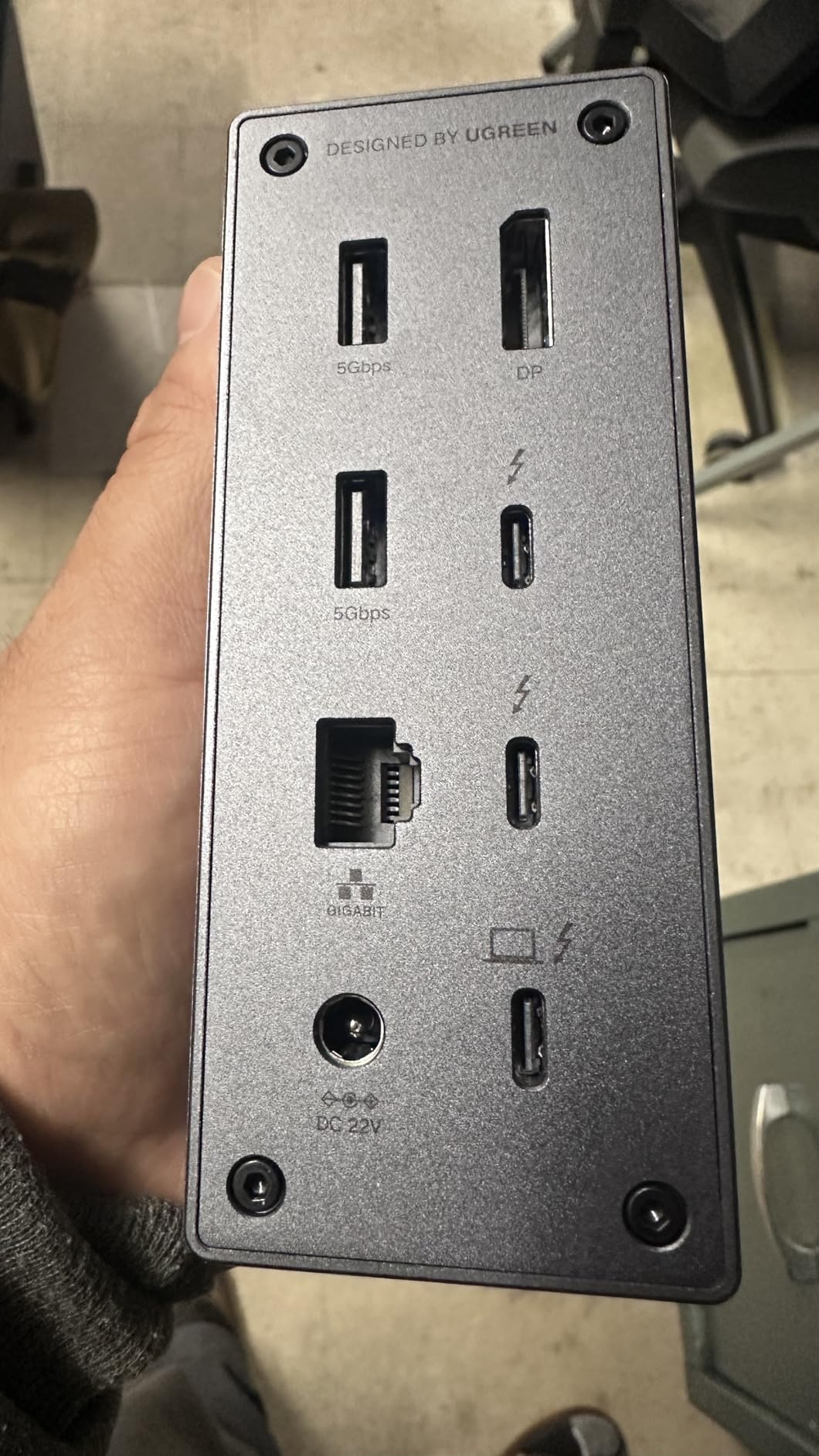 UGREEN 13-in-1 Thunderbolt 4 Docking Station, Dual 4K@60Hz, 3xTBT4, 40Gbps | Signle 8K@30Hz, 180W Total Power, 96W Host Charging, 3xUSB A, 2xUSB-C, Gigabit Ethernet, SD/TF 3.0, 3.5mm Audio, Revodok Max customer photo 2