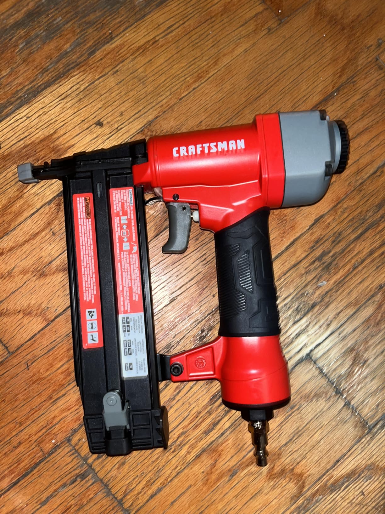 Craftsman 6Gal Pancake Air Compressor 4-Tool Combo Kit, Oil-Free, 150 PSI | Includes 16GA Finish, 18GA Brad, 23GA Pin Nailers And 25-Ft Air Hose customer photo 2
