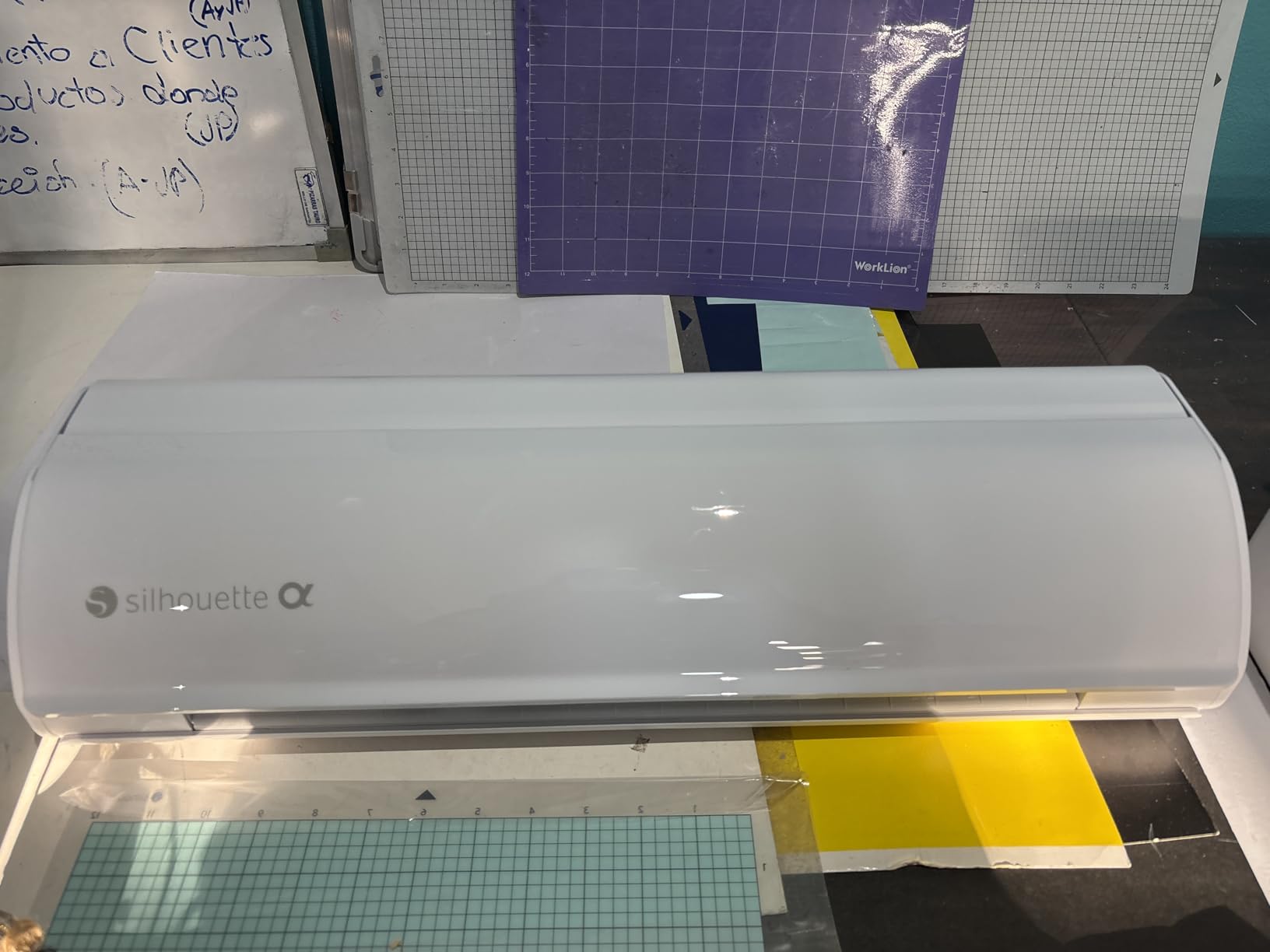 Cameo 5 Alpha (a) - Smart Cutting Machine for Print & Cut - Quiet Operation with AutoBlade, Studio Software, Cutting Mat - Vinyl, Paper & Fabric Compatible - Classic White customer photo 1