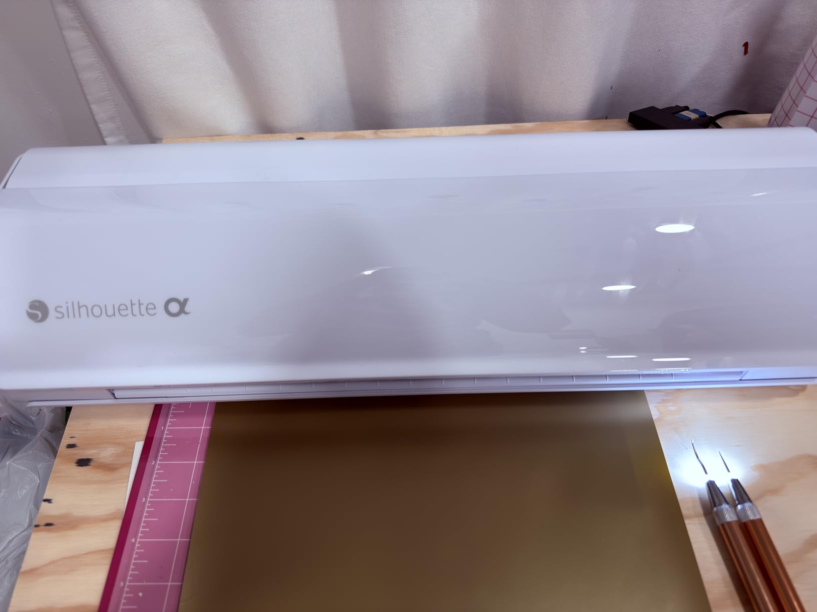 Cameo 5 Alpha (a) - Smart Cutting Machine for Print & Cut - Quiet Operation with AutoBlade, Studio Software, Cutting Mat - Vinyl, Paper & Fabric Compatible - Classic White customer photo 2