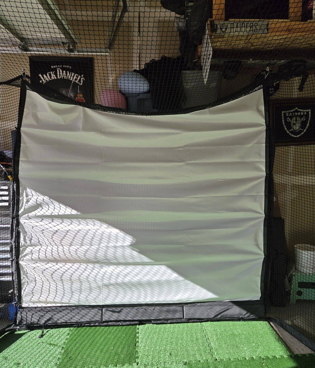 MangoStar Golf Net, 11x8ft Golf Practice Hitting Net for Indoor Outdoor, Heavy-duty Golf Simulator Net, 6-Ply Tear-resistant Netting, High-density Impact Screen and Target Cloth customer photo 2