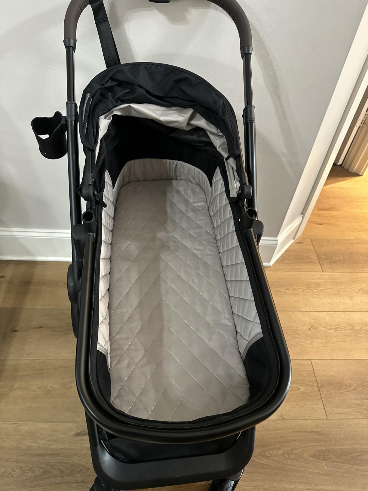 Mompush Ultimate 3 Full-Size Stroller with Bassinet, Newborn to Toddler | Reversible, extendable seat, large all-terrain wheels, full suspension, one-second fold, magnetic harness, UPF50+ customer photo 2