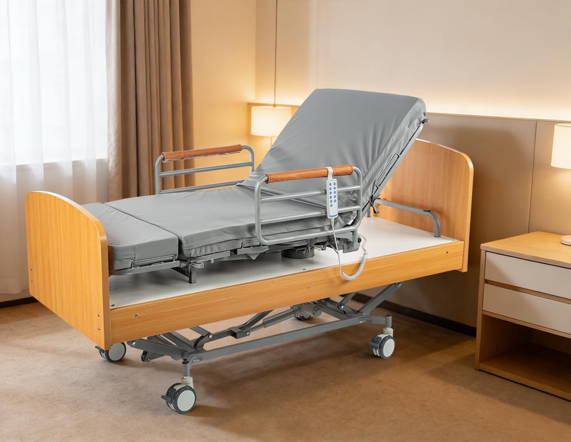 Rotating Multi-Functional Electric Hospital Bed, Rotates 90° From a Flat (Lying) Position to an Upright Seated Position, Making it Easy to Get Out of Bed. Easy Installation, 530 Lbs Capacity customer photo 1