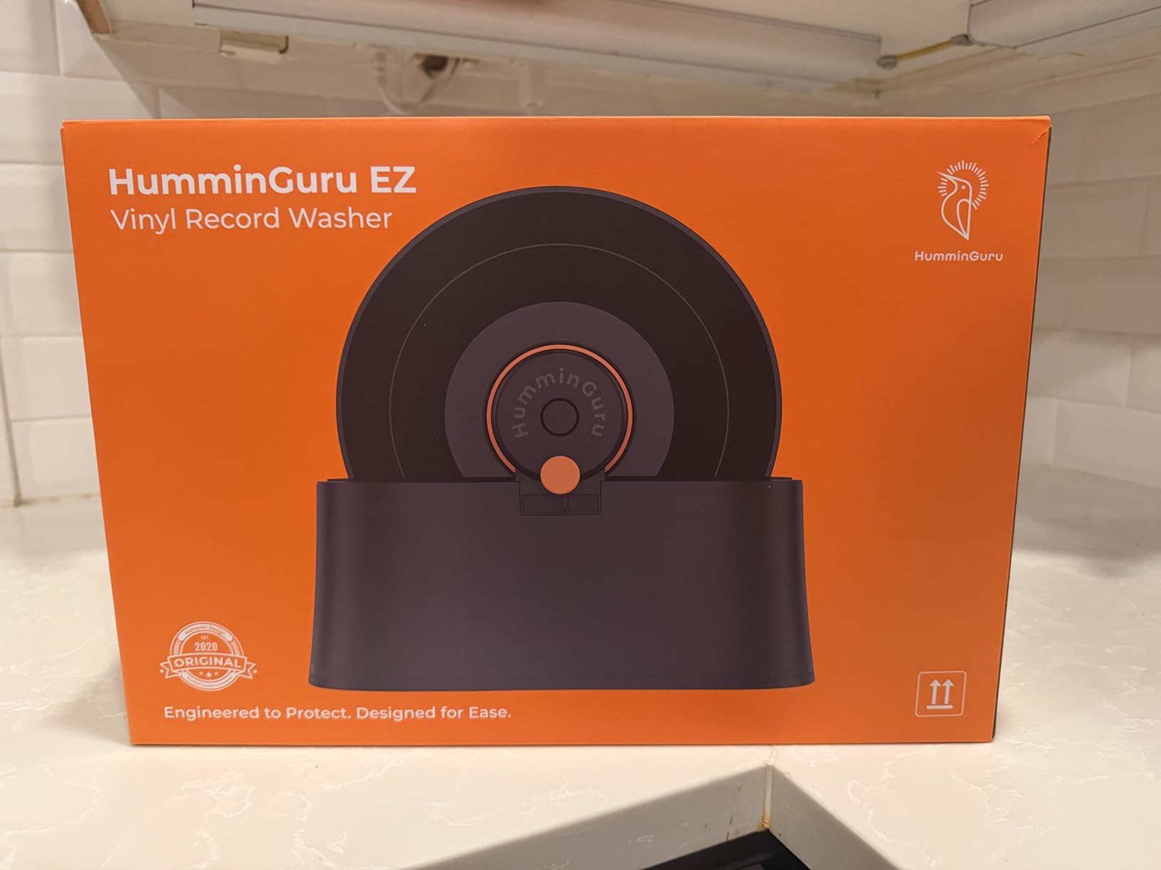 HumminGuru EZ Record Washer - Anti-Static Vinyl Record Cleaner Machine Kit | Easy Spin Watertight Label Clamp, Gentle Goat-Hair Cleaning Brushes & Alcohol-Free LP Fluid, Drying Rack & Microfiber Cloth customer photo 1