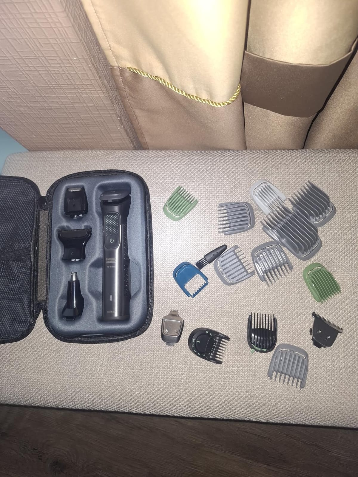 Norelco Philips All-in-One 9000 23-in-1 Trimmer, Face, Hair & Body, Steel | Beard Styler, Nose, Detail Trimmer, Body Shaver, Hair Clipper, Steel Blades, 29 lengths, 6-Hr Runtime, Showerproof, MG9575/49 customer photo 2