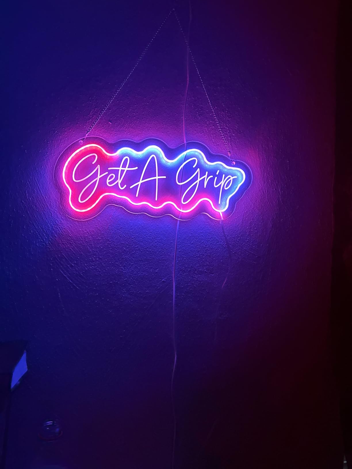 Custom Neon Sign with RGB Multi-Color Border, Personalized Engraved LED Light Up Name Sign for Wall Decor, Smart App Controlled Dimmable Acrylic Sign, Personalized Gifts for Teens Gaming Room customer photo 1