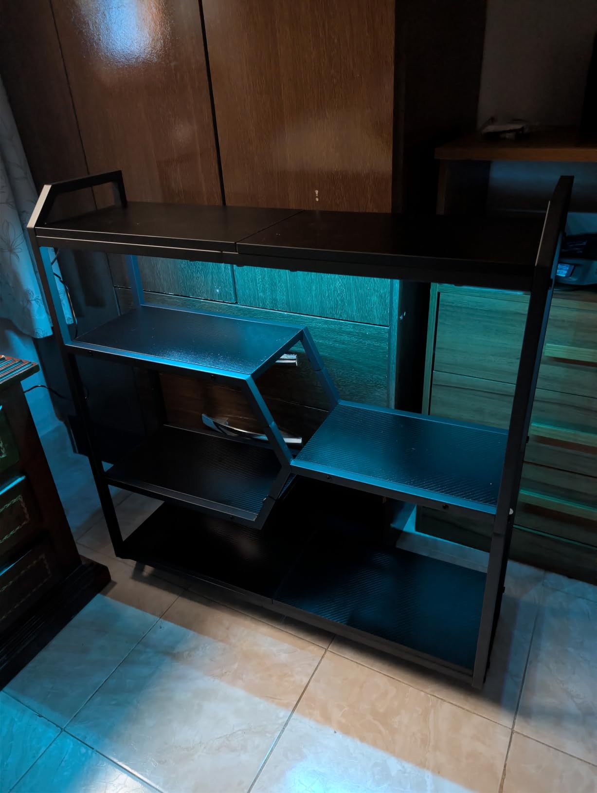 HOOBRO Gaming Floating Shelf with LED Lights, 27.5
