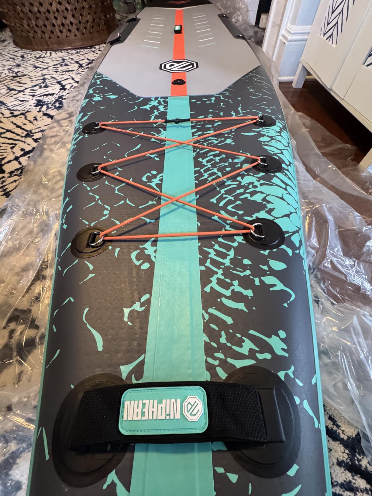 Niphean 12'6'' Inflatable Paddle Board with Accessories Touring SUP | 550 lbs Capacity, Hardshell Stand Up Paddle Boards for Adults & Youth customer photo 1