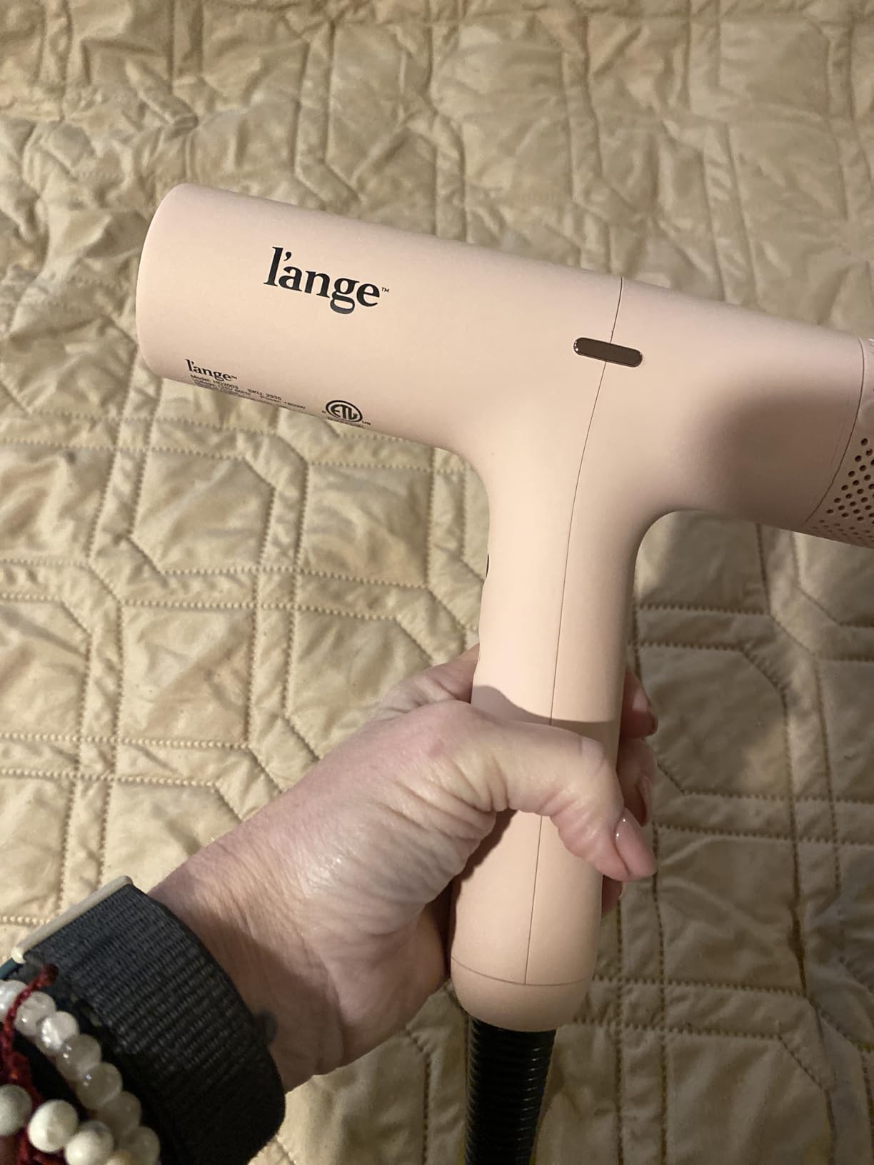 L'ANGE HAIR HauteAir Digital Professional Hair Dryer | LED Display for Precision Heat Control | Fast-Dry Brushless Motor customer photo 1