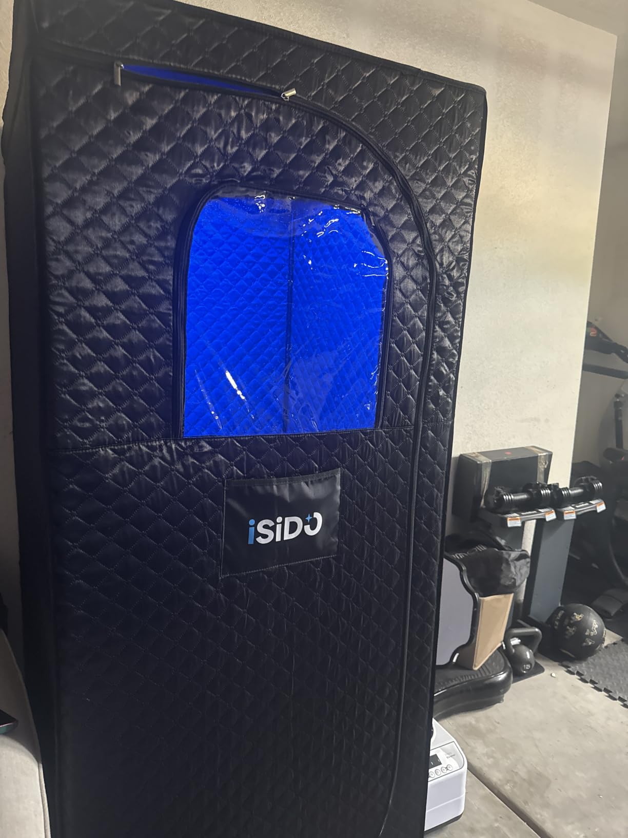Infrared Steam Sauna with 660nm 470nm 850nm Red & Blue Light Therapy | 3L 1300W Steamer, 9 Heat Levels, 2 Light Therapy Modes, XXL Folding Chair, Portable Sauna Tent Personal Indoor Sauna for Home customer photo 2