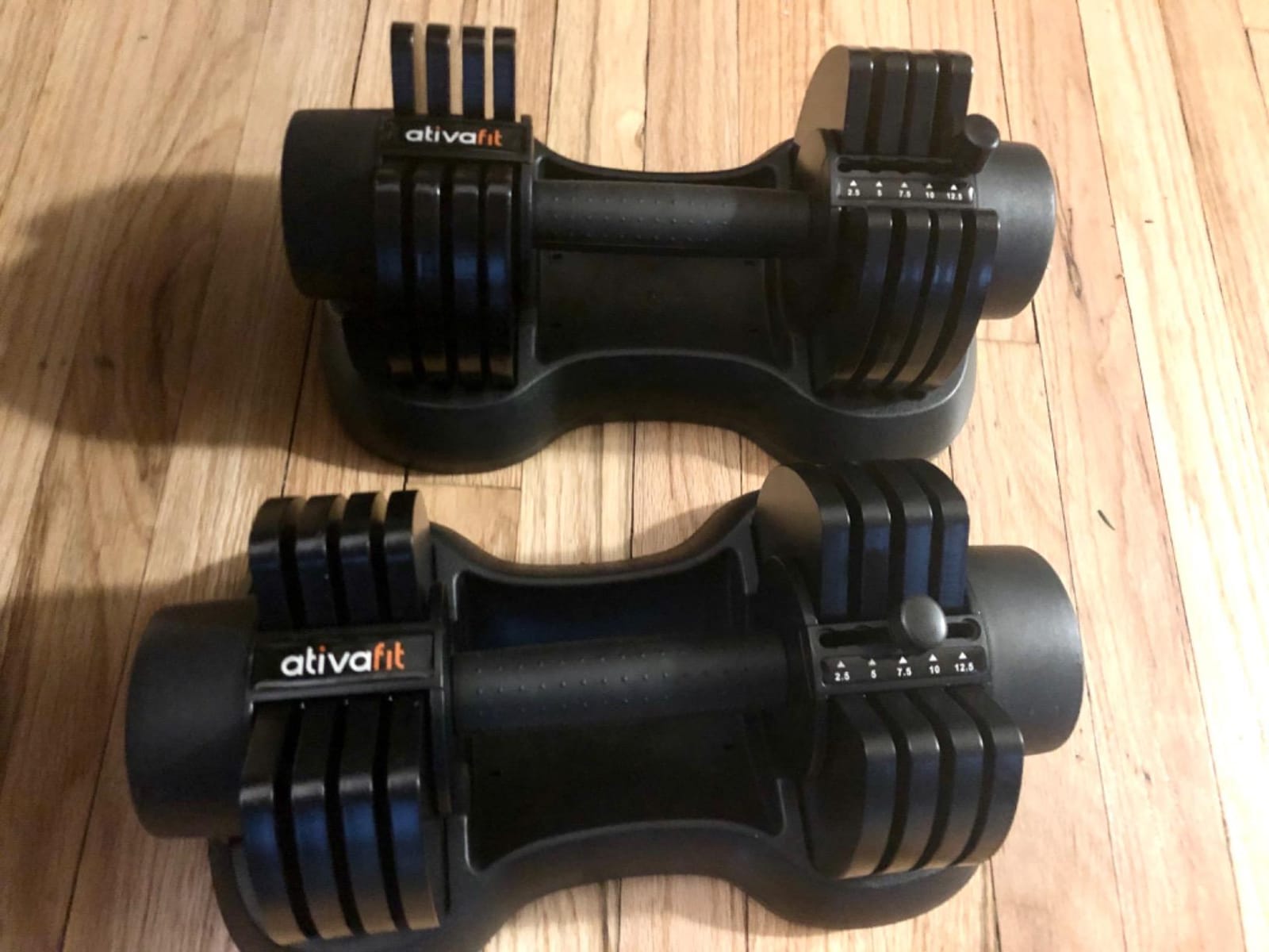 ATIVAFIT Adjustable Dumbbell Set of 2, 5-88LB Quick Dial Free Weights with Double Safety Lock, Anti-Slip Steel Handle & Storage Box customer photo 1