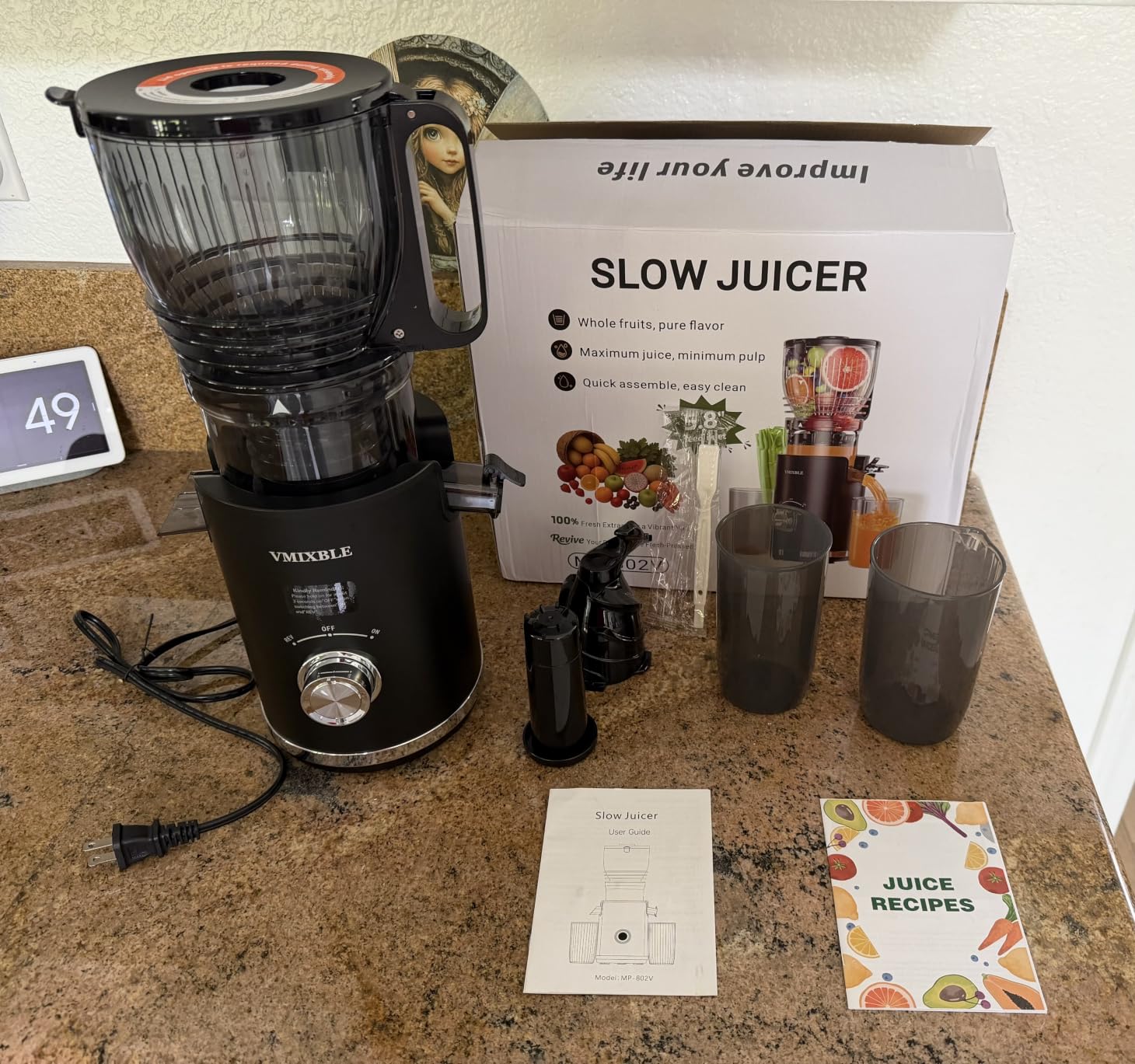 Juicer Machines, Cold Press Juicer with 5.8