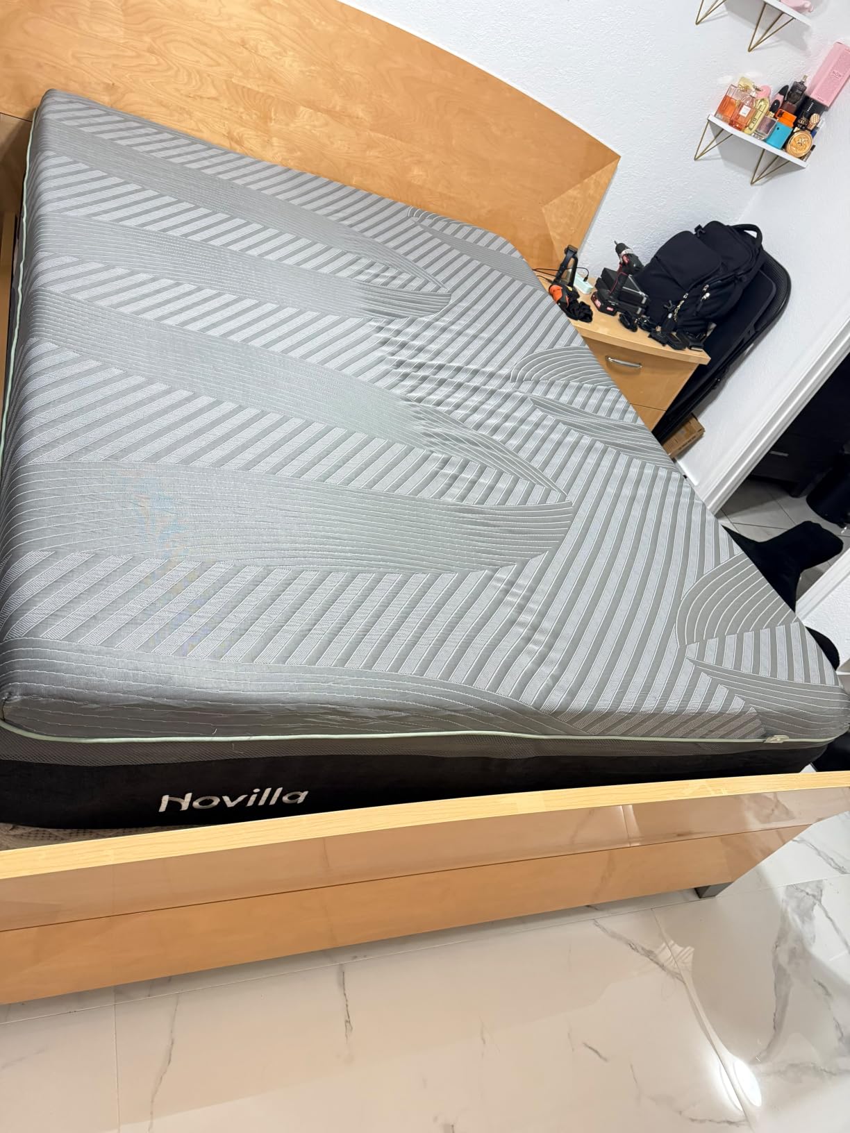 Novilla AiryFlow 12 Inch Queen Size Mattress, Queen Memory Foam Mattress | for Cool Night & Spinal Alignment customer photo 2