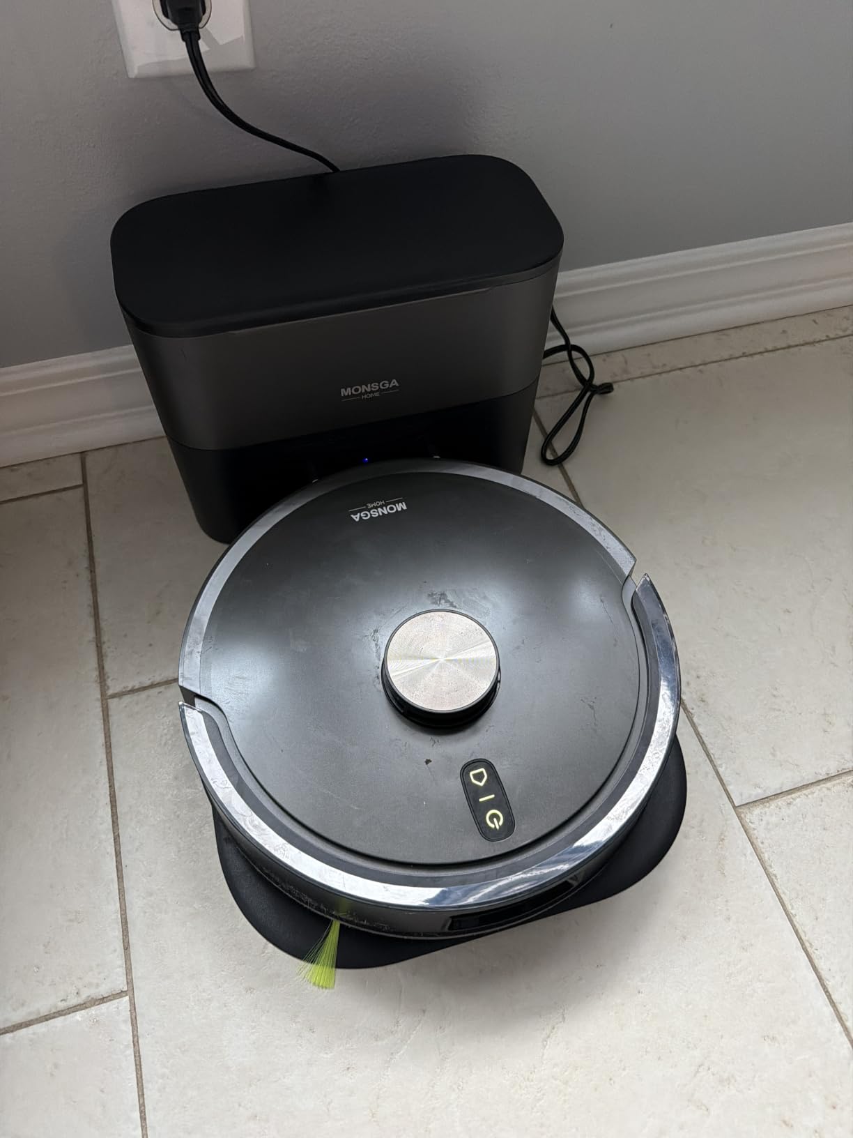 MONSGA Robot Vacuum and Mop, 90 Days Self-Emptying with 8000Pa Suction, LiDAR Smart Mapping, Dual Anti-Tangle for Pet Hair, Carpet and Hard Floor customer photo 2