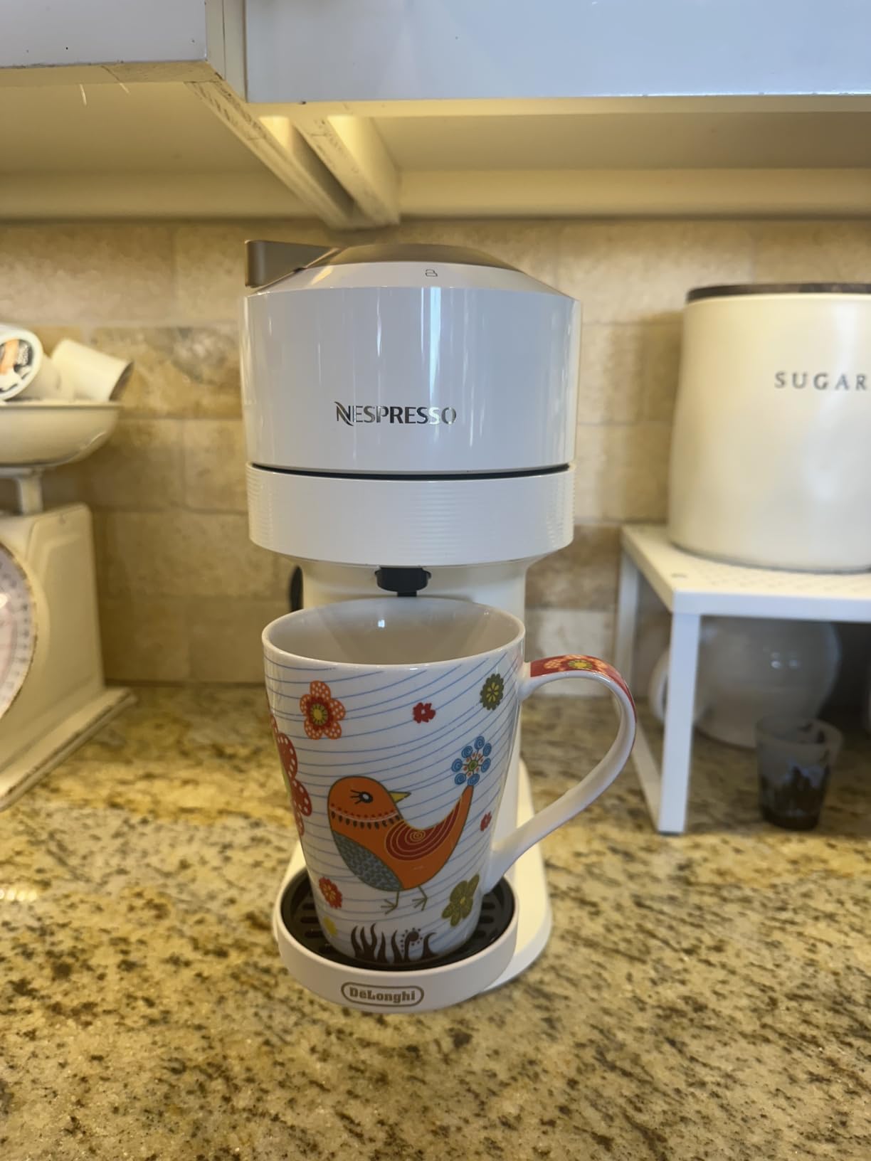 Vertuo Next Coffee and Espresso Maker by De'Longhi, Creamy White and Gold customer photo 2
