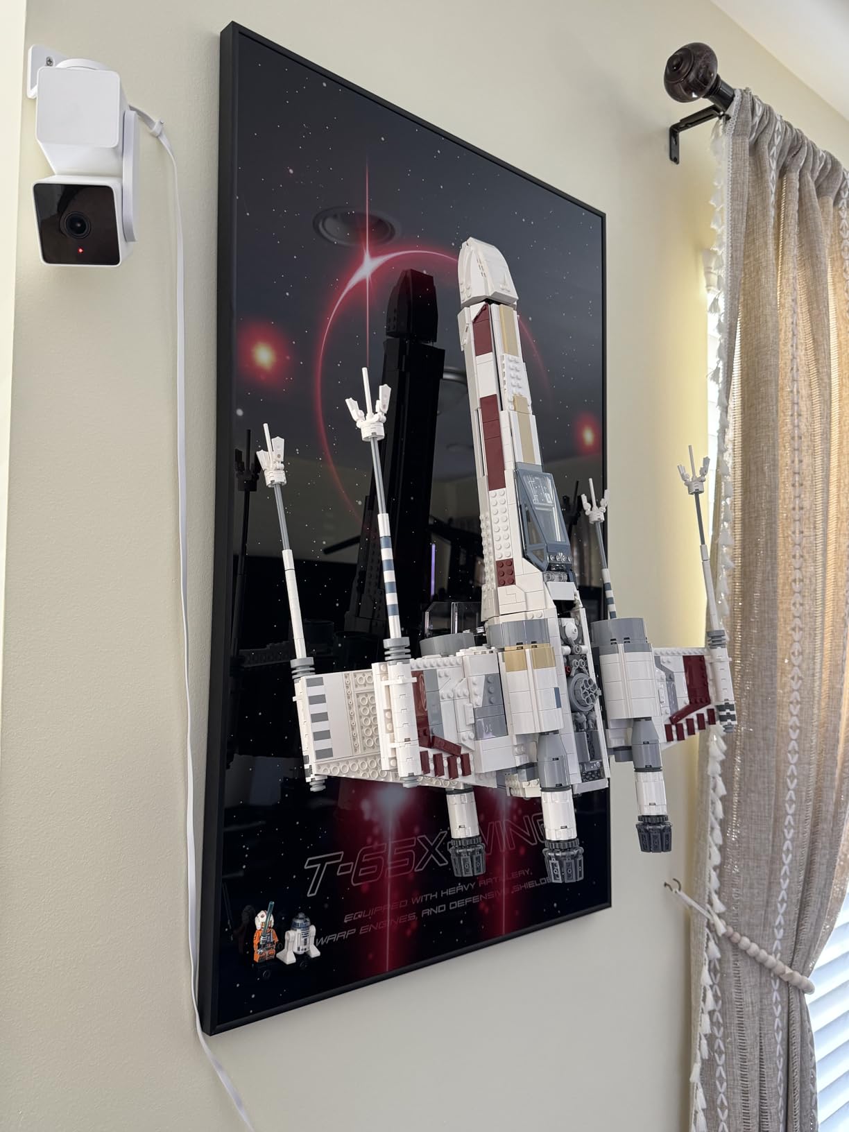 31x20 Inch Wall Mount Display Frame Compatible with LEGO Star Wars UCS X-Wing Starfighter 75355 | Showcase Board for Ultimate Collector Series | Turn Build into Wall Art (Board Only) customer photo 1