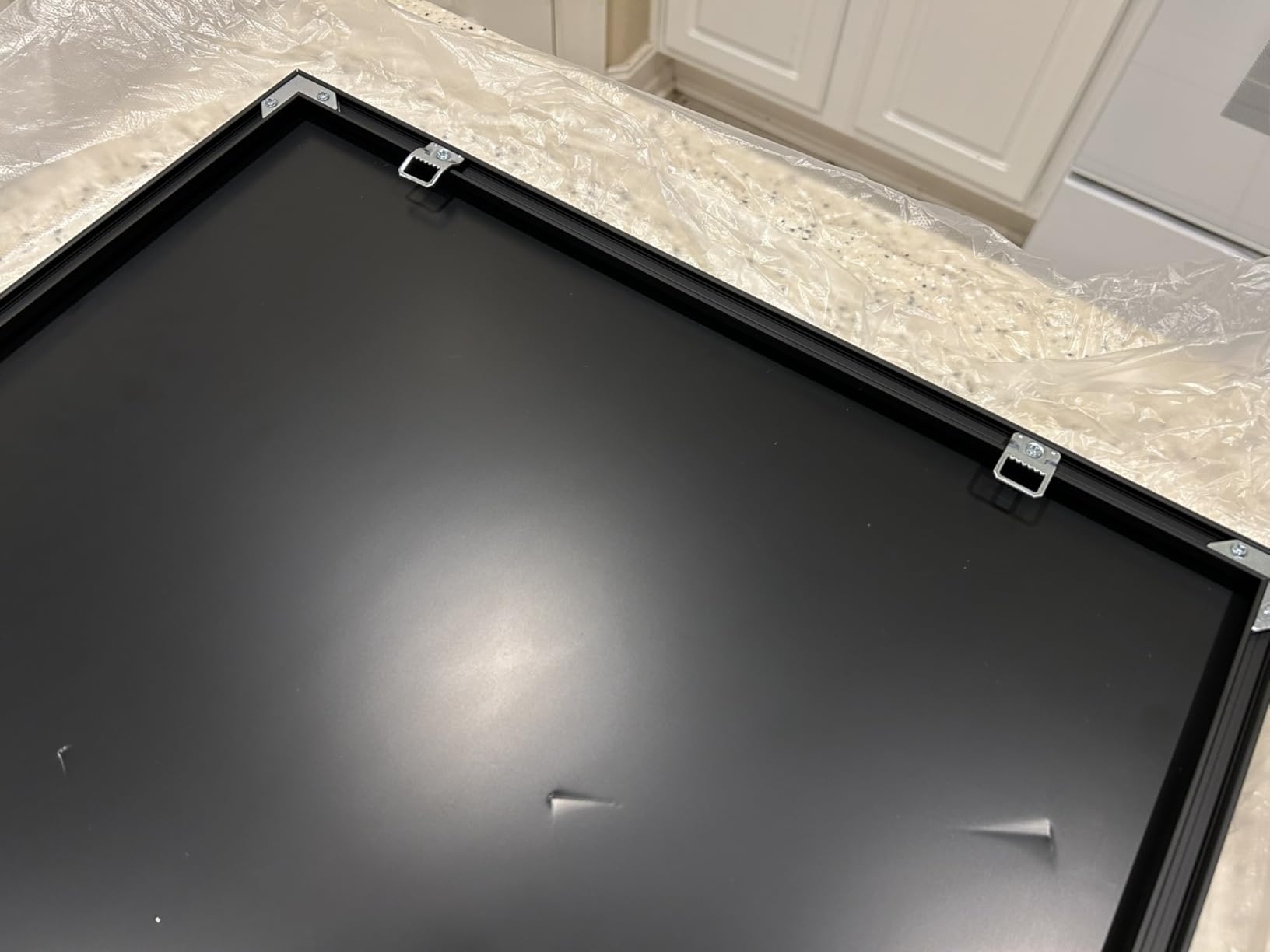 31x20 Inch Wall Mount Display Frame Compatible with LEGO Star Wars UCS X-Wing Starfighter 75355 | Showcase Board for Ultimate Collector Series | Turn Build into Wall Art (Board Only) customer photo 2
