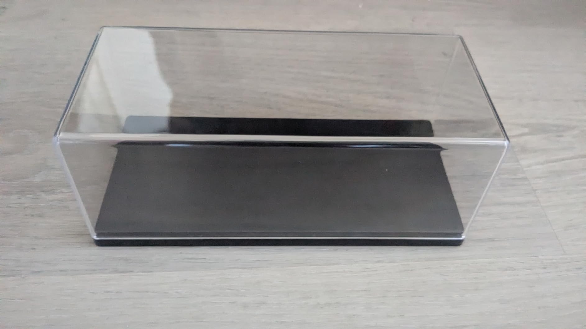 1:32 Scale Model Car Display Case, Clear Acrylic Display Box for Diecast Cars, Stackable Dustproof Showcase with Black Base, No Assembly, 8 x 3.7 x 3.7 inch customer photo 2