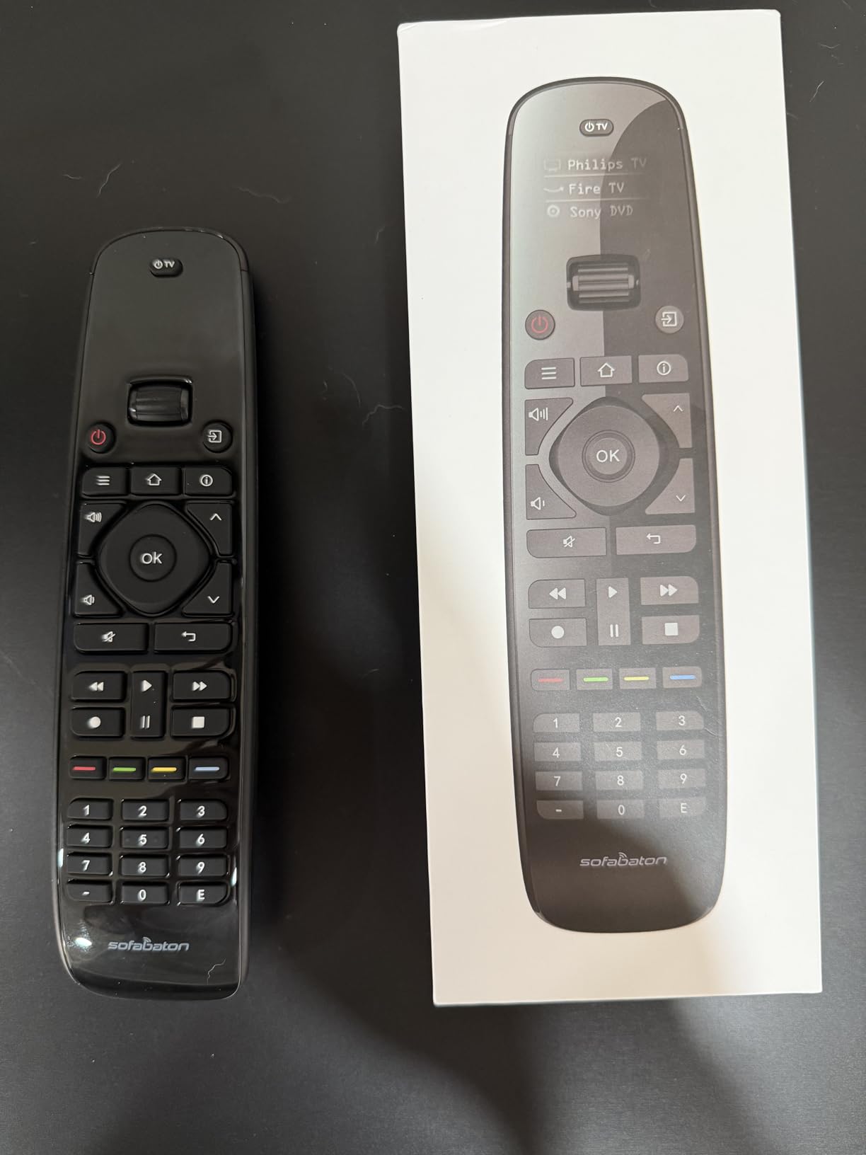 SofaBaton U3 Universal Remote Control,Scroll Wheel, Air Mouse,Bluetooth Multipoint,Smart Remote All in One with Customize Button, Works with IR/Bluetooth/RF Devices,Voice Control with Google Assistant customer photo 1