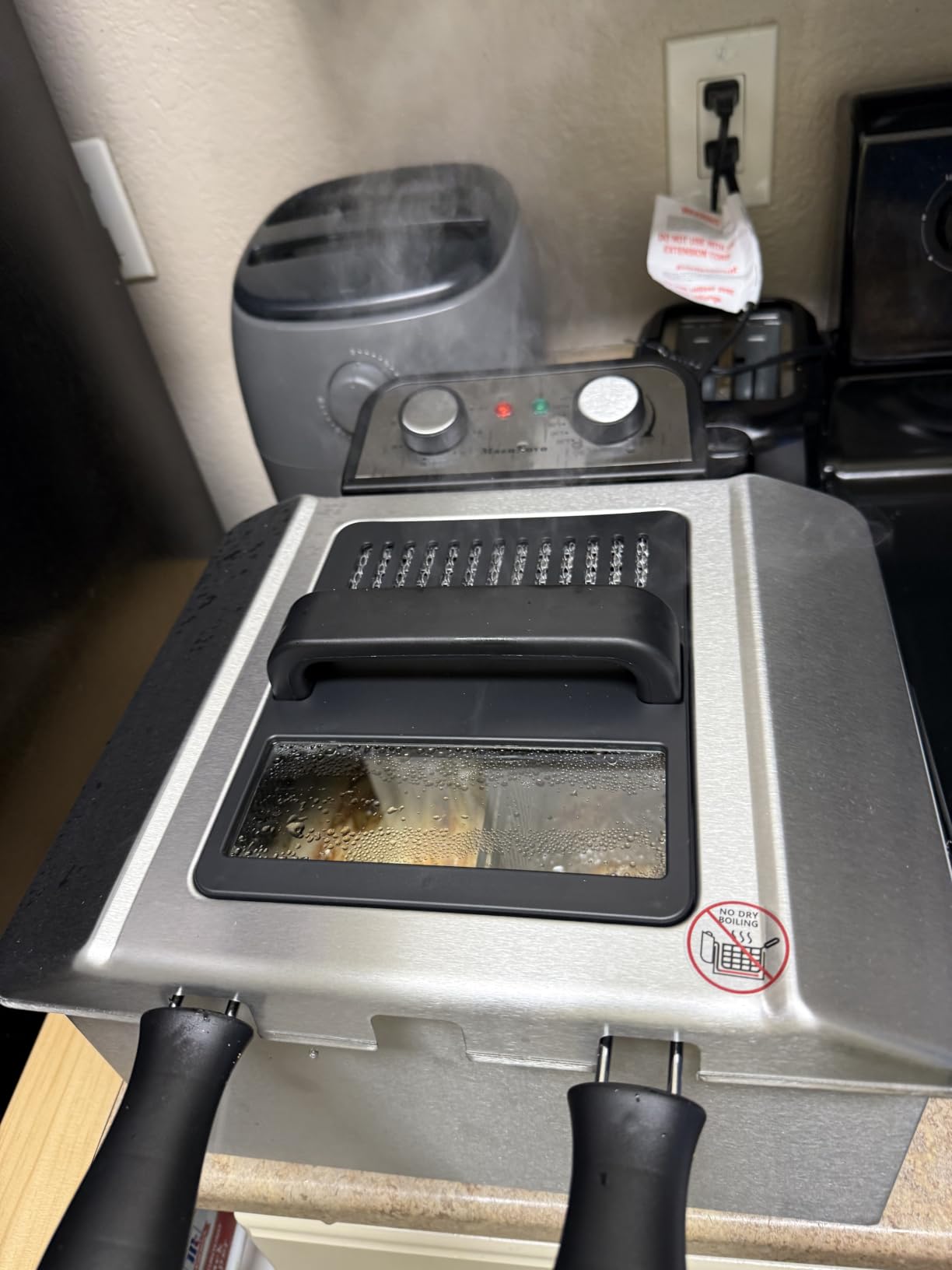 1800W Deep Fryer with 3 Basket, 5.3QT/21Cup Electric Oil Fryer for Home Use | 1800W Fast Heating, Large Capacity, See-through Window Lid, Adjustable Temperature customer photo 2