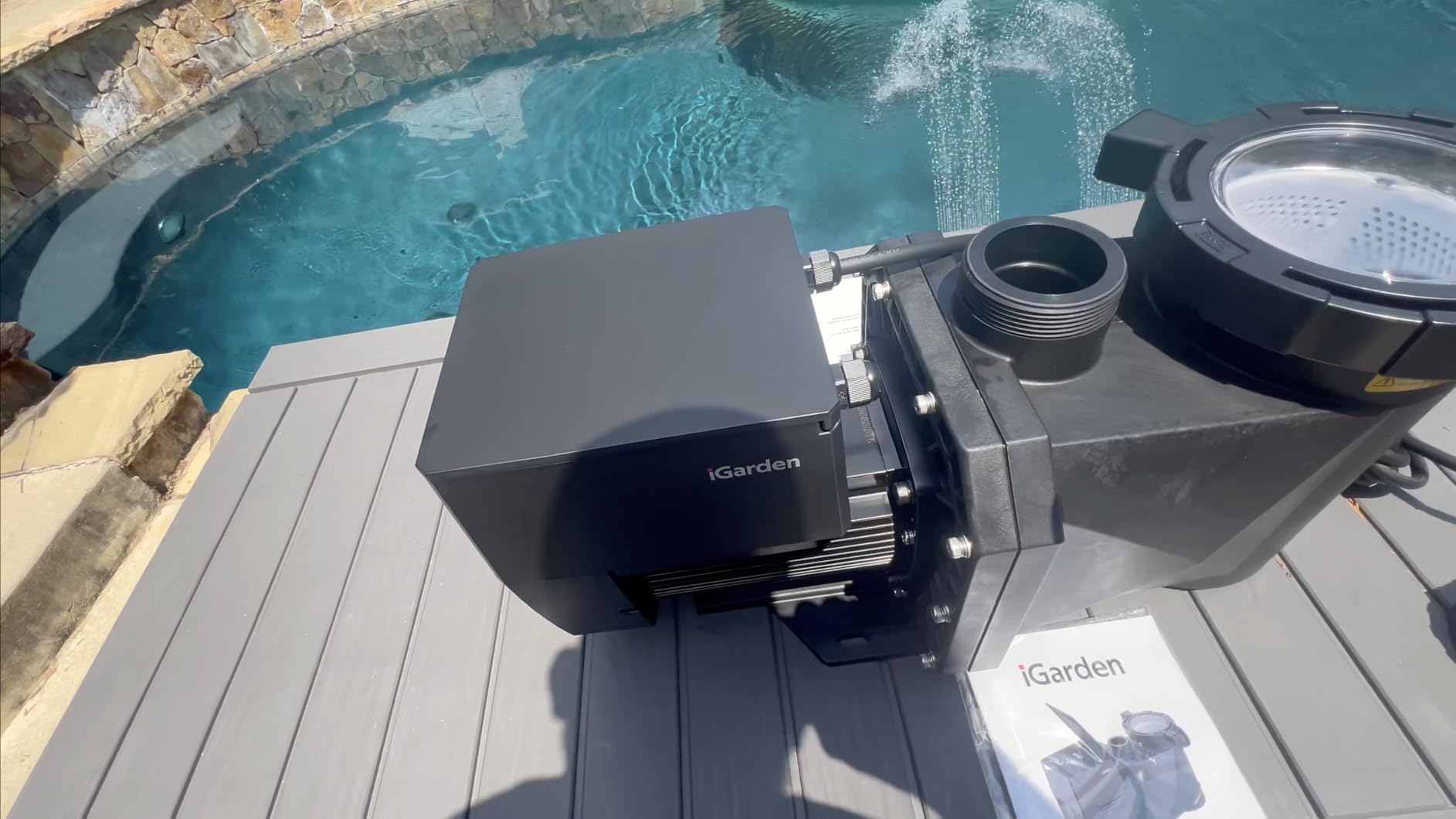 iGarden Portable Swim Jet X PRO 10 for Pool, Swim Current Machine with 6-Gear Adjustable Flow, No Installation, Up to 10h Runtime, App Control, 1100GPM Pool Current Generator Training & Fun customer photo 1