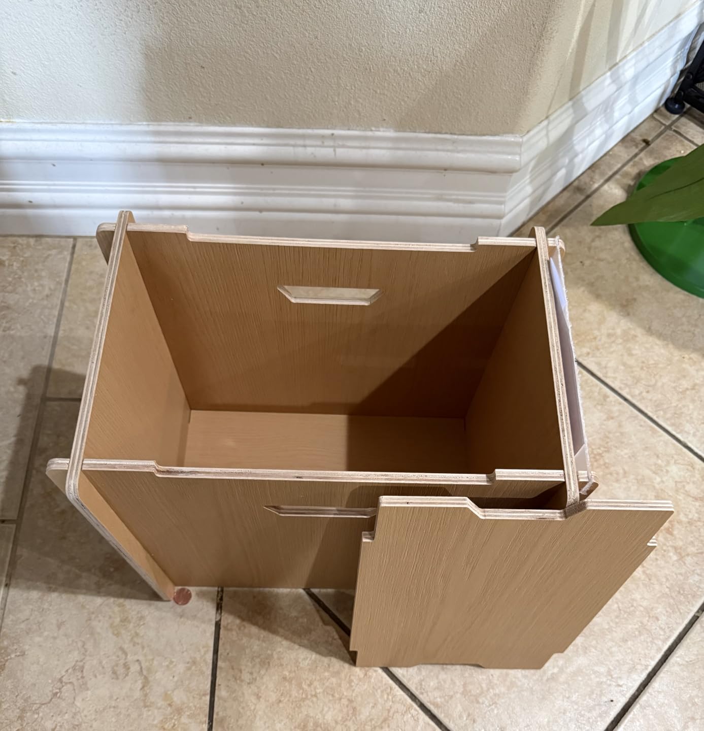 Wooden Comic Book Storage Box with Display - Fits 130+ Bagged & Boarded Comics or 60+ Toploaders, Walnut customer photo 2