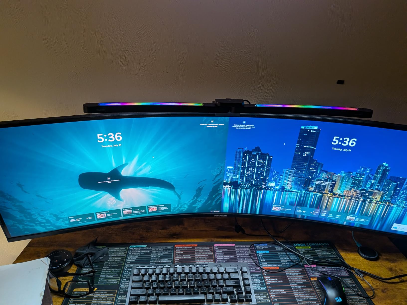 Deco Gear 49 Inch Curved Ultrawide Monitor, 5120x1440 Dual QHD 32:9 1500R VA Display, HDR400, 120Hz, Adaptive Sync, 1ms MPRT, USB-C 65W PD, KVM, PIP/PBP, Gaming & Workstation Setup customer photo 1