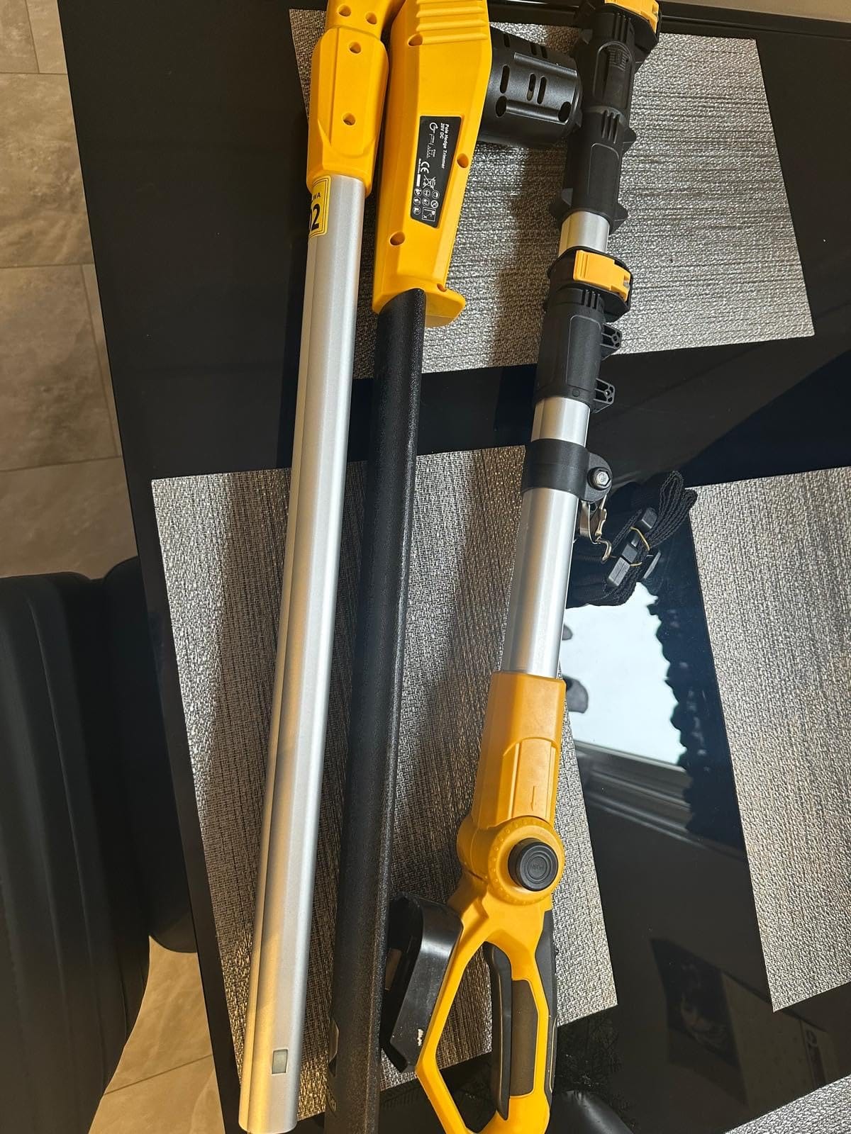 20V Cordless Pole Hedge Trimmer, 15 Ft Reach, 2 x 4.0Ah Batteries | Fast charger included, with 5/8-inch cutting capacity and an extension pole for trimming tall hedges, shrubs, and bushes customer photo 2