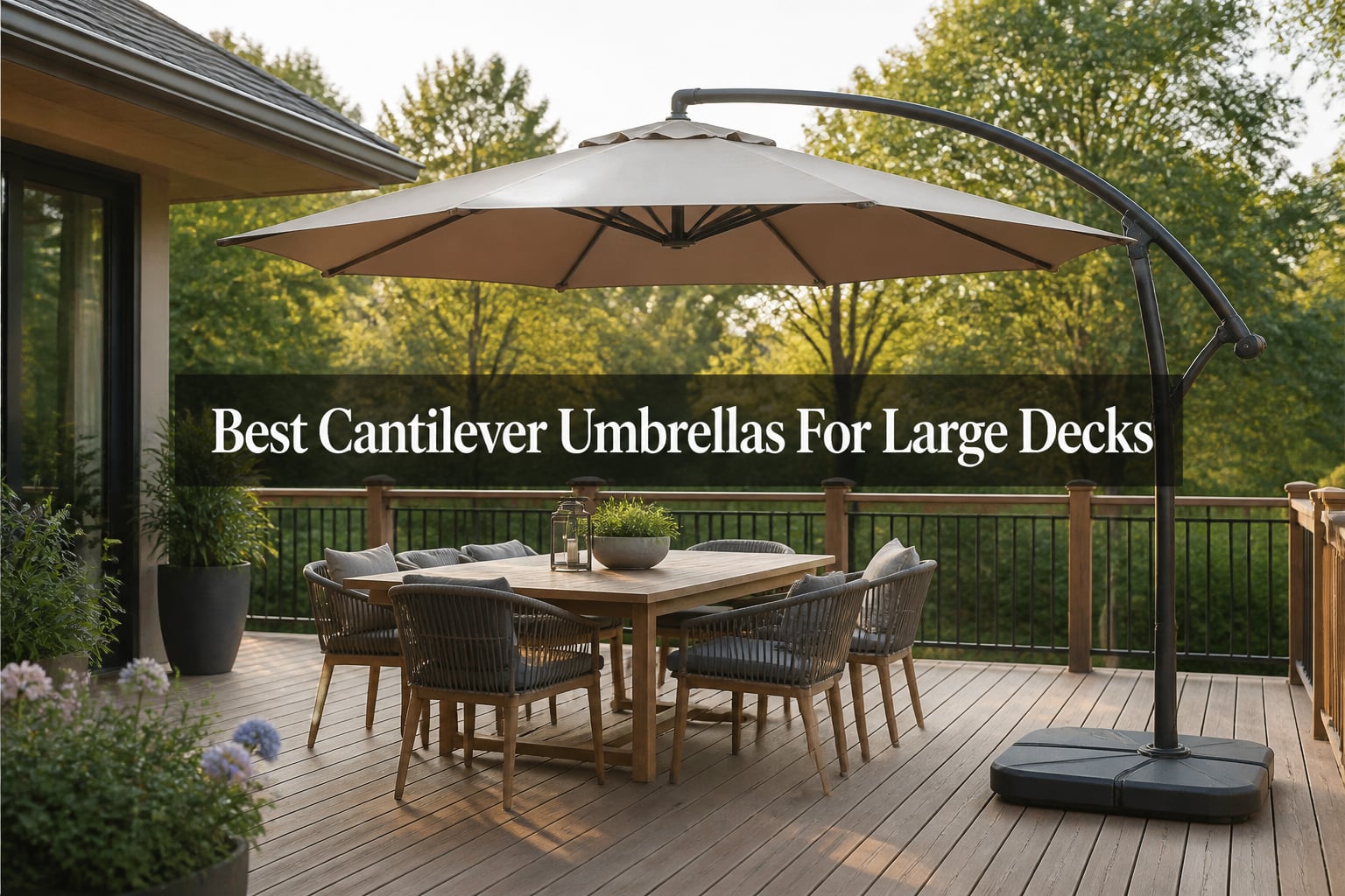 Best Cantilever Umbrellas For Large Decks