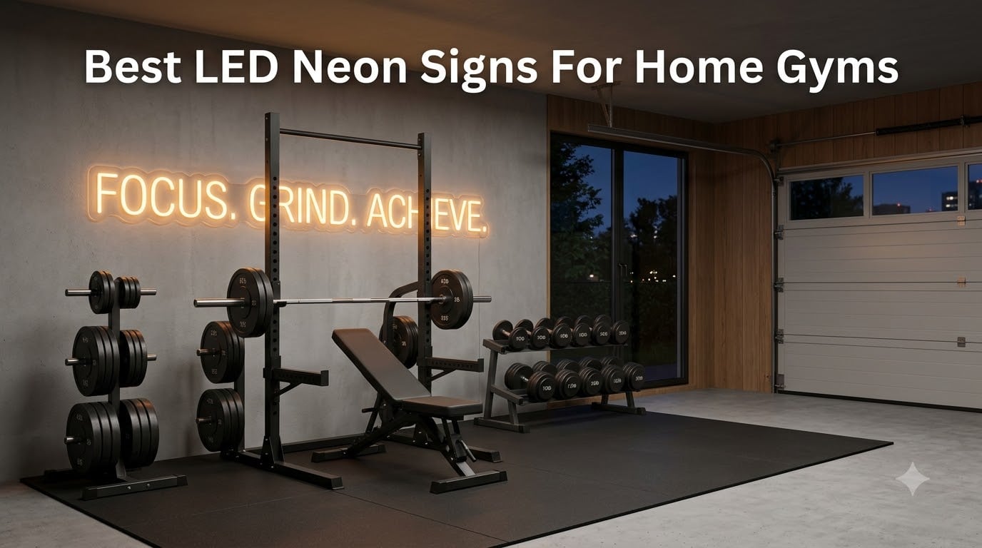 Best LED Neon Signs For Home Gyms