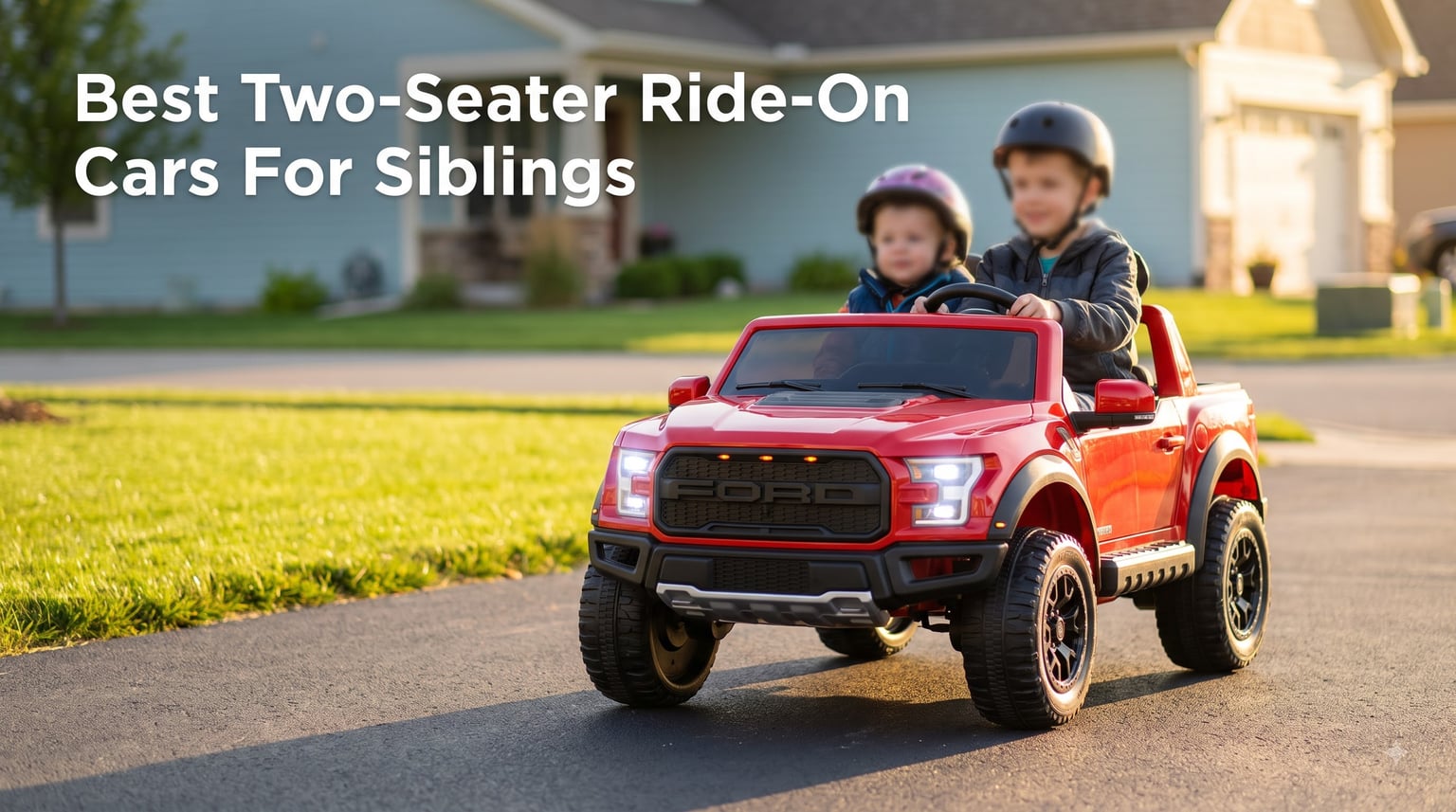 Best Two-Seater Ride-On Cars For Siblings